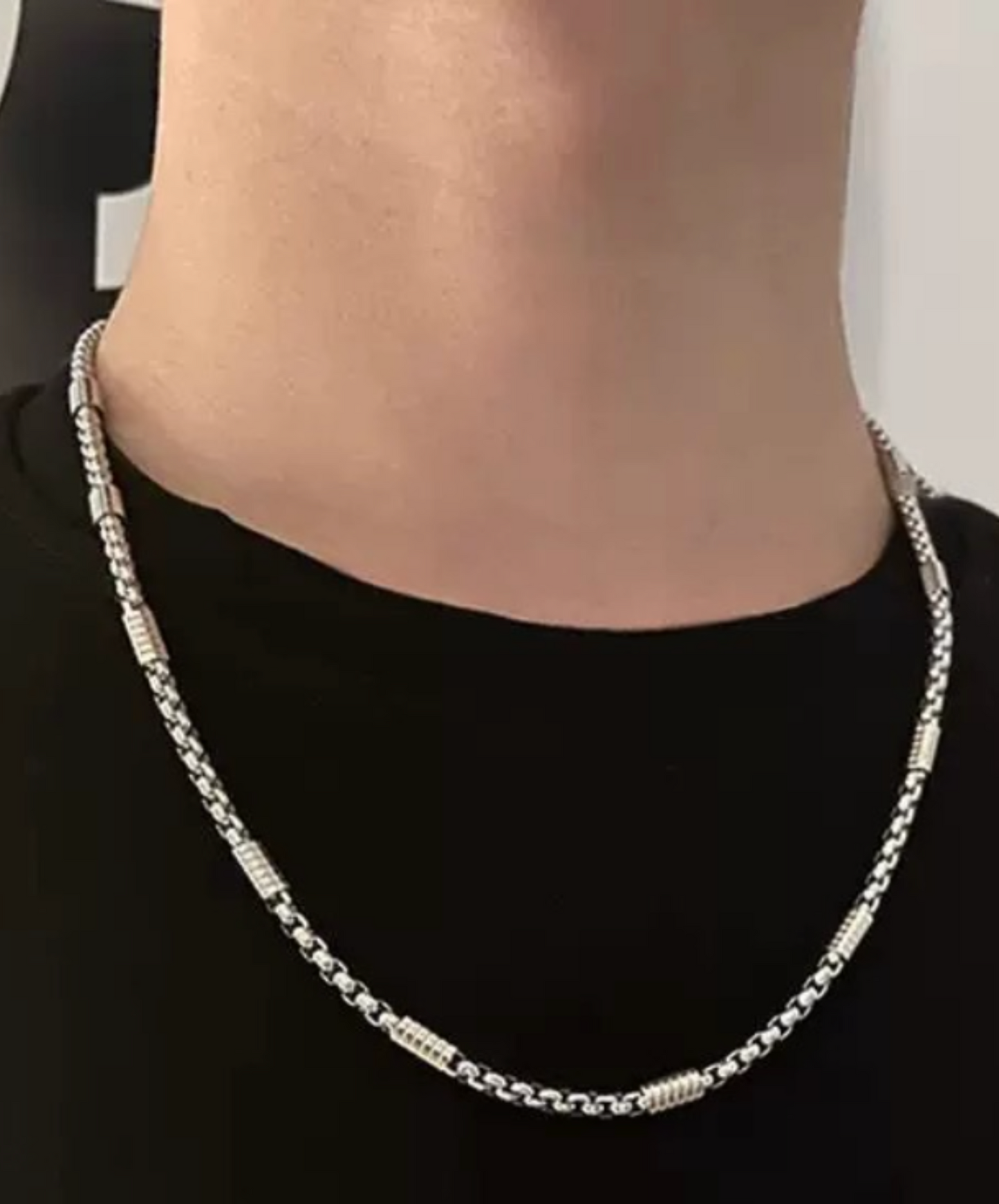deformed coil chain necklace EN2660