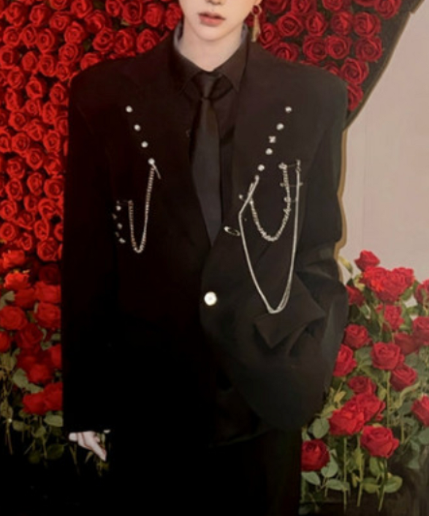 various silver decorations jacket EN2418
