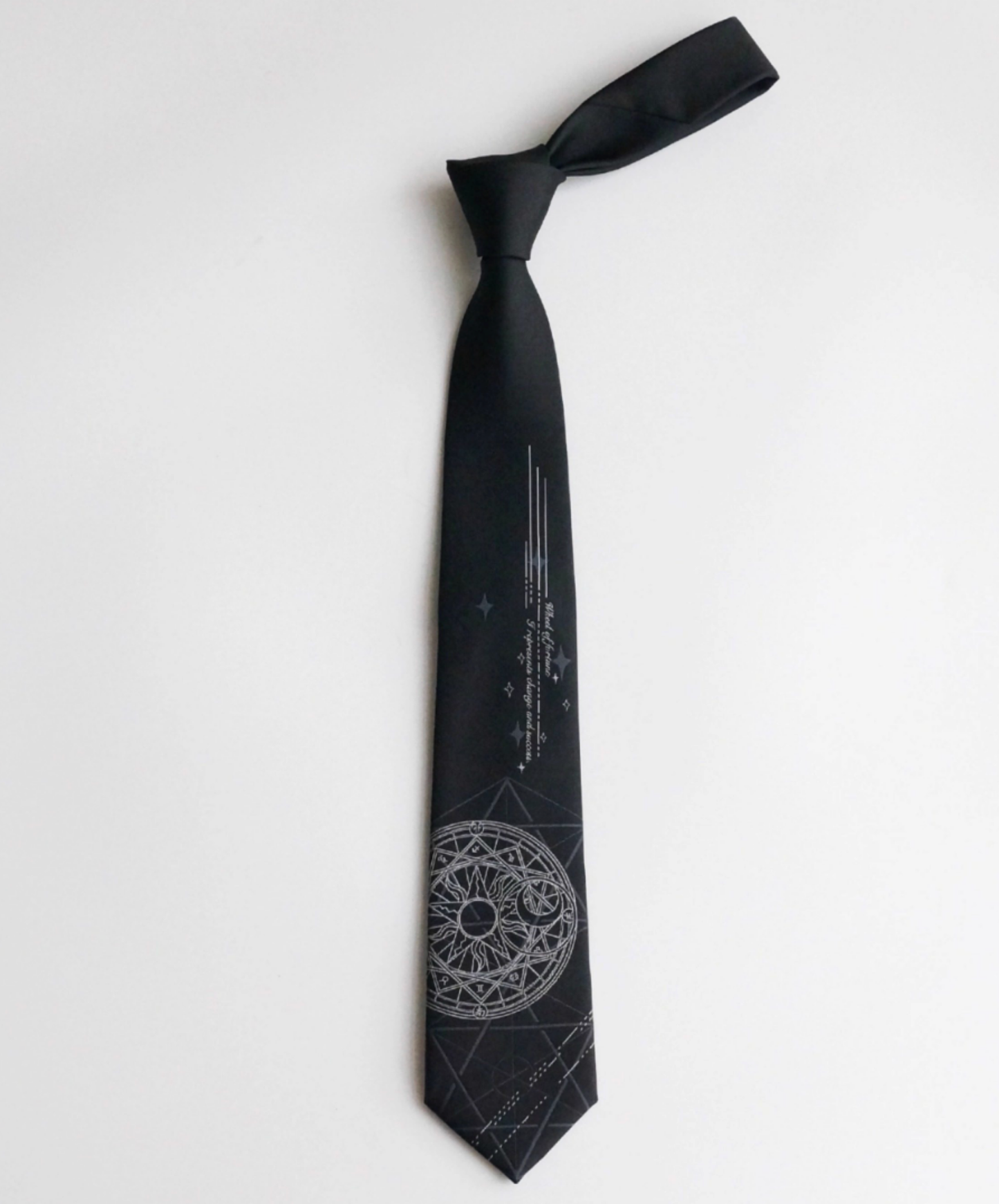 magic circle embroidery necktie EN2674