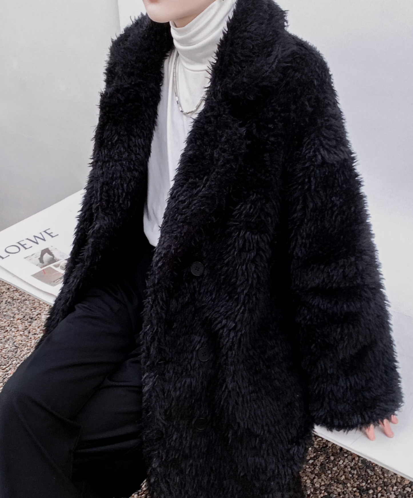 mid-length cotton-filled coat EN2612