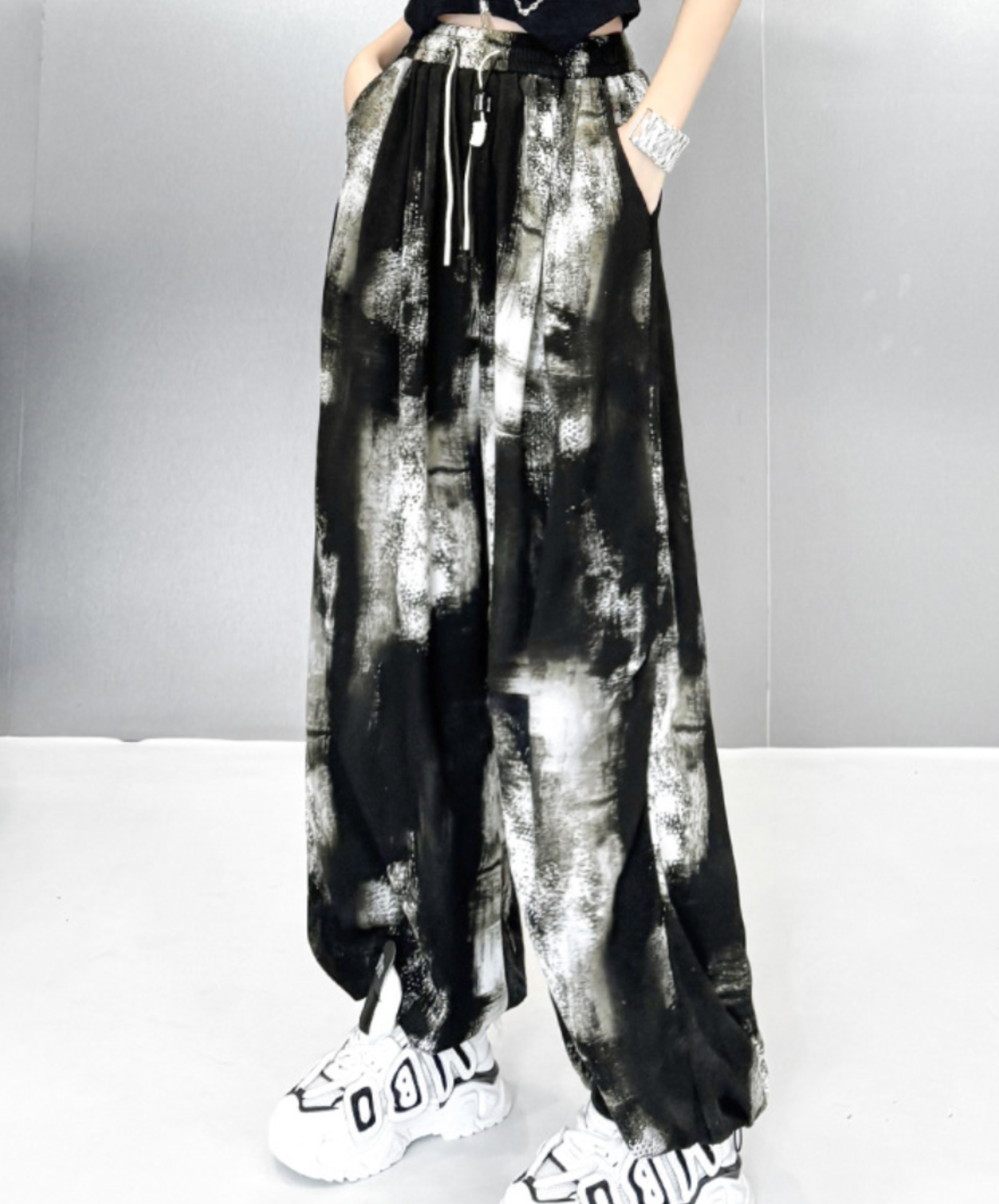 【style88】dark mode outfit set EN2679（shirt + pants + boots + ring set）