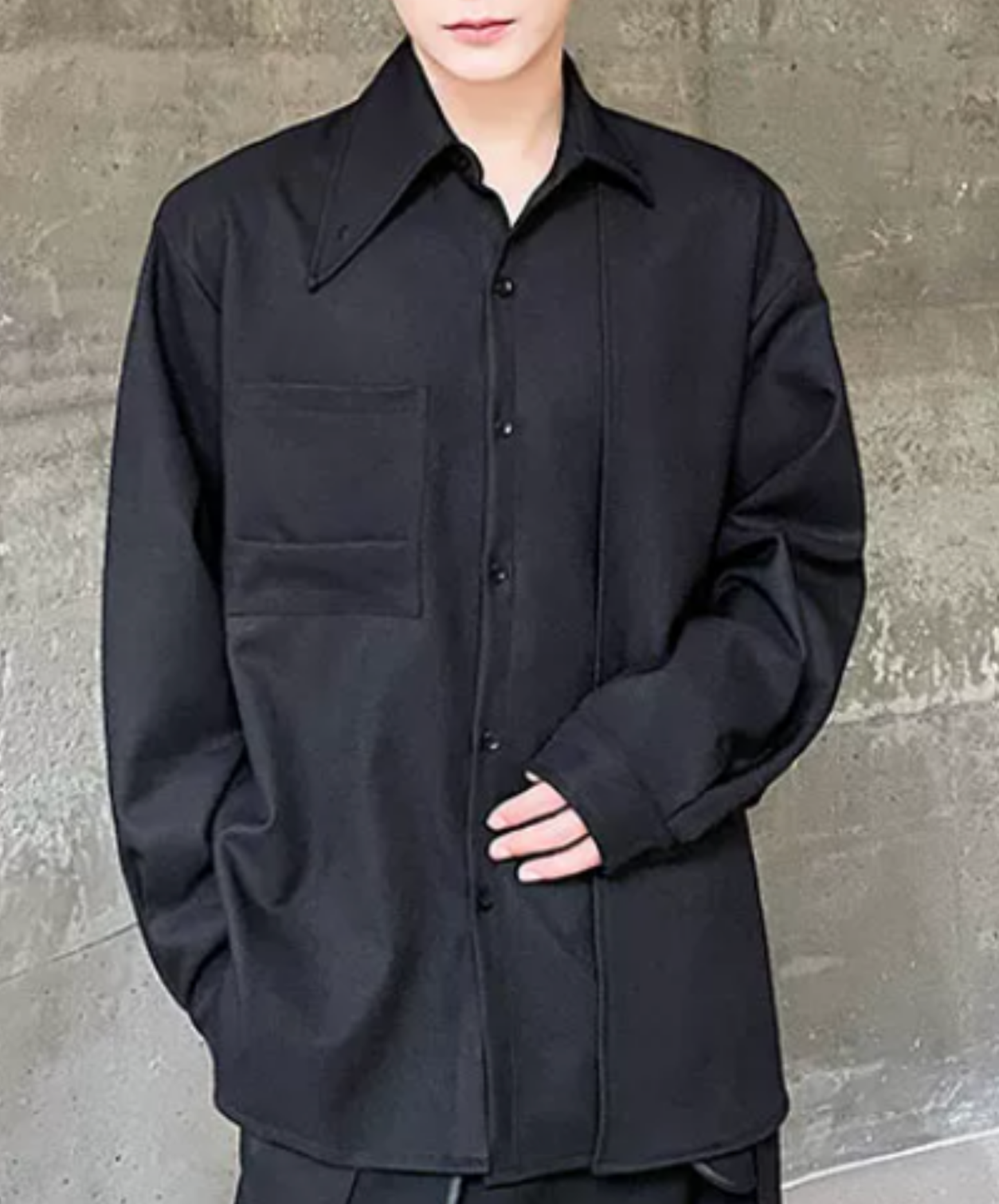 asymmetrical design, irregular shirt EN2863