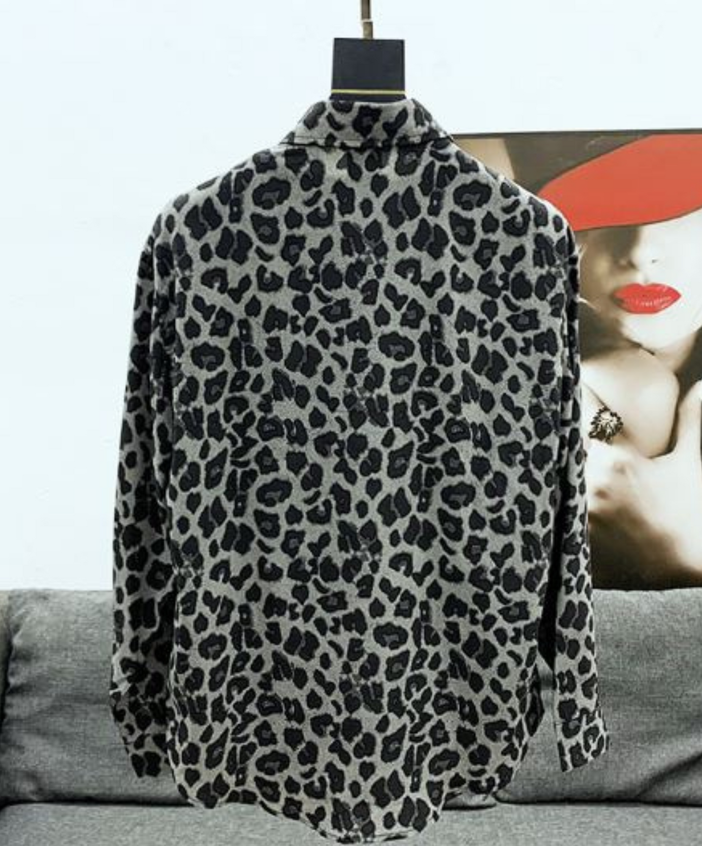 monotone leopard shirt EN934