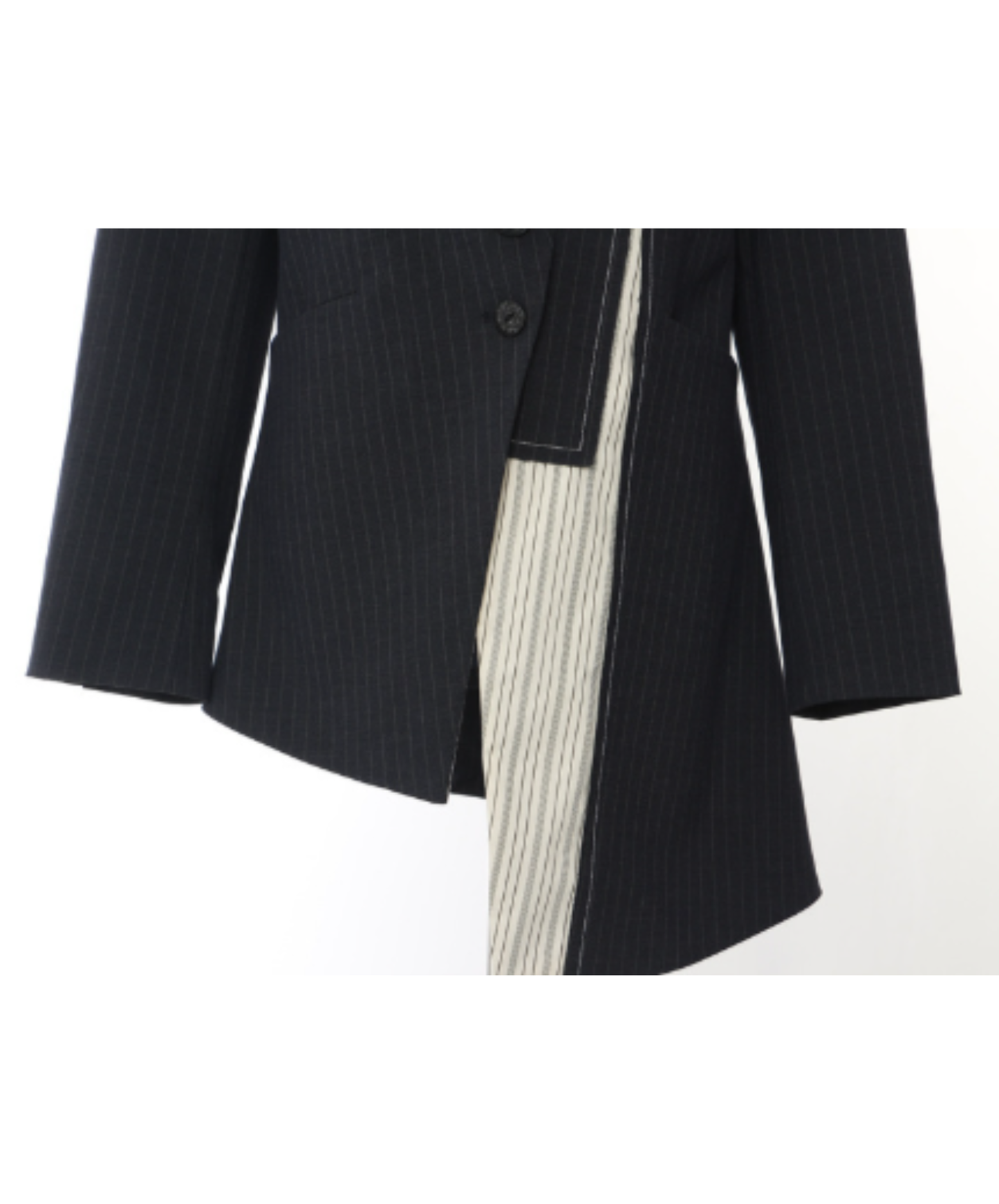 Irregular cut with contrasting colors jacket EN3101