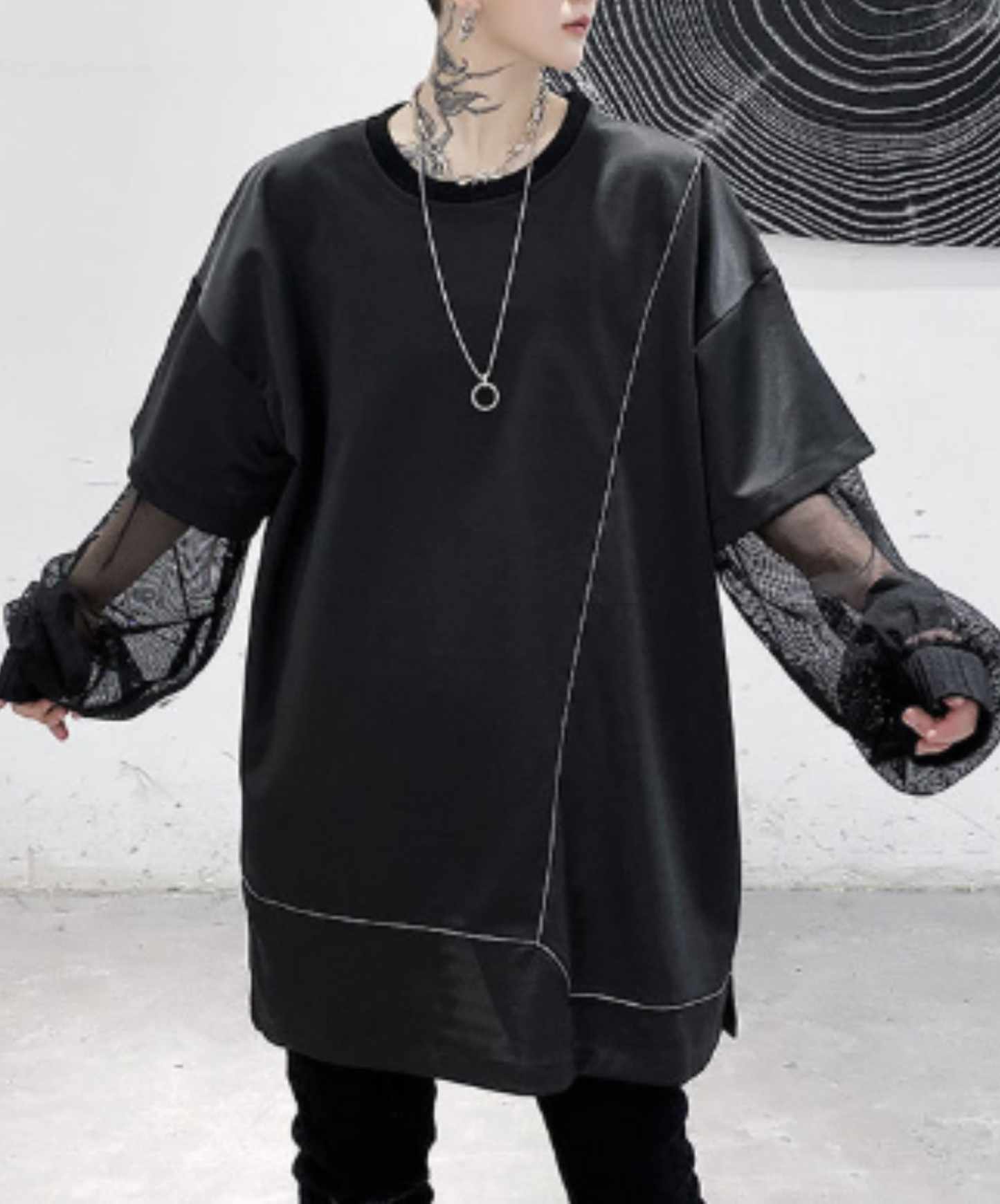 【限定1セット・30%OFF】dark mode outfit set EN3153（shirt + t-shirt + pants set）