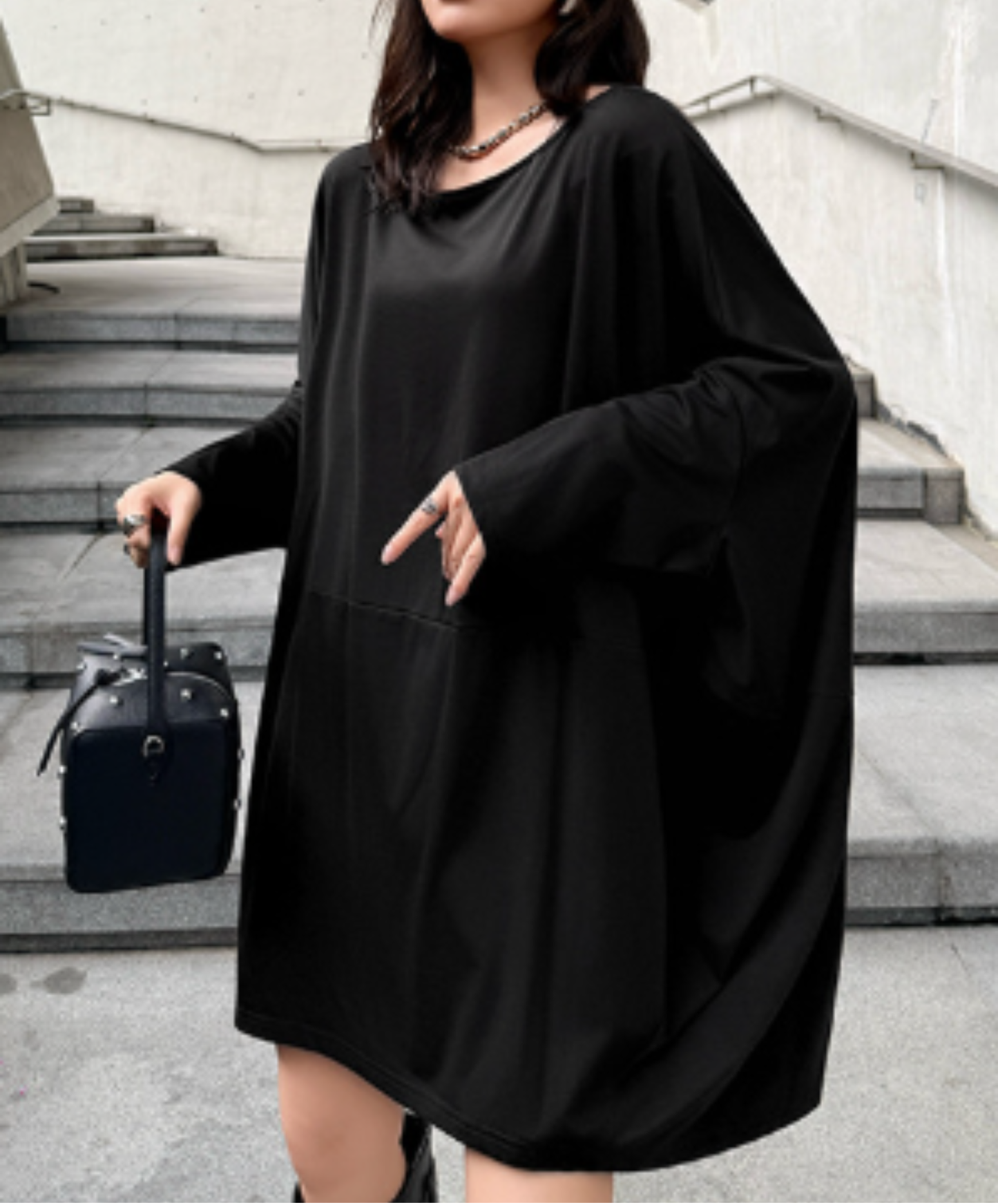 dolman-sleeve mid-length t-shirt EN3002