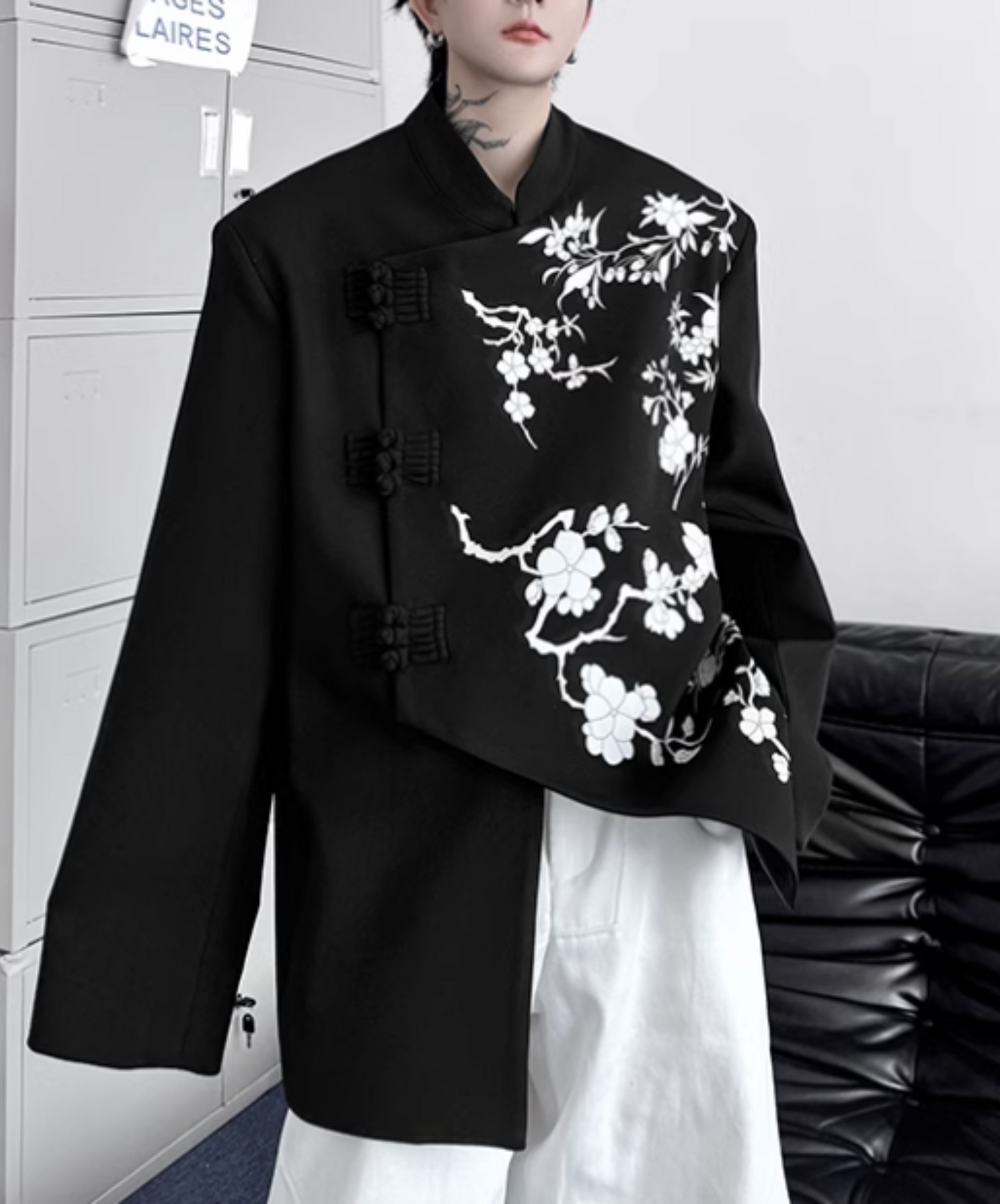 chinese style flower buckle jacket EN1910