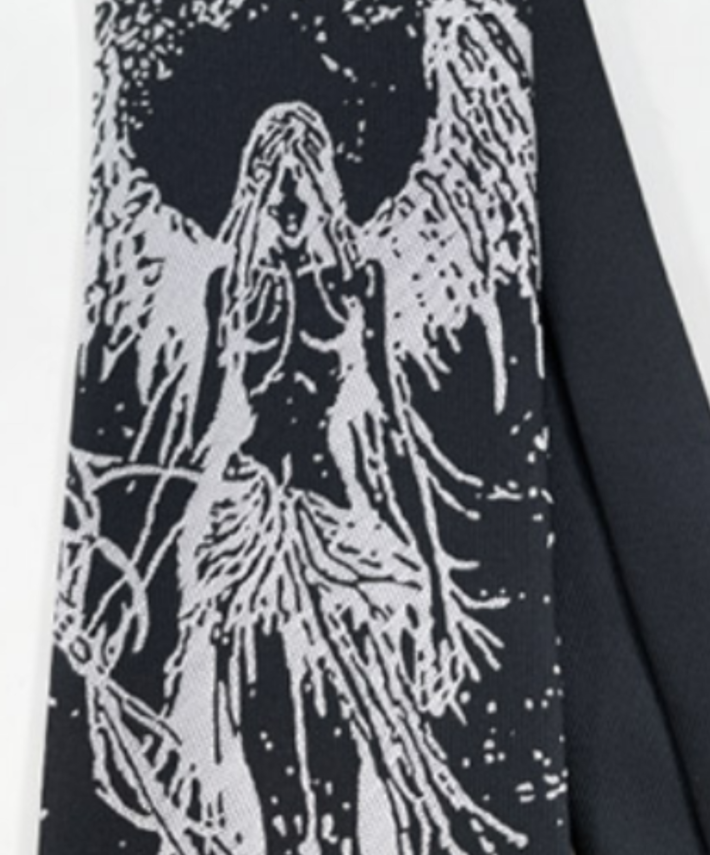 hell goddess motif punk rock necktie EN1714