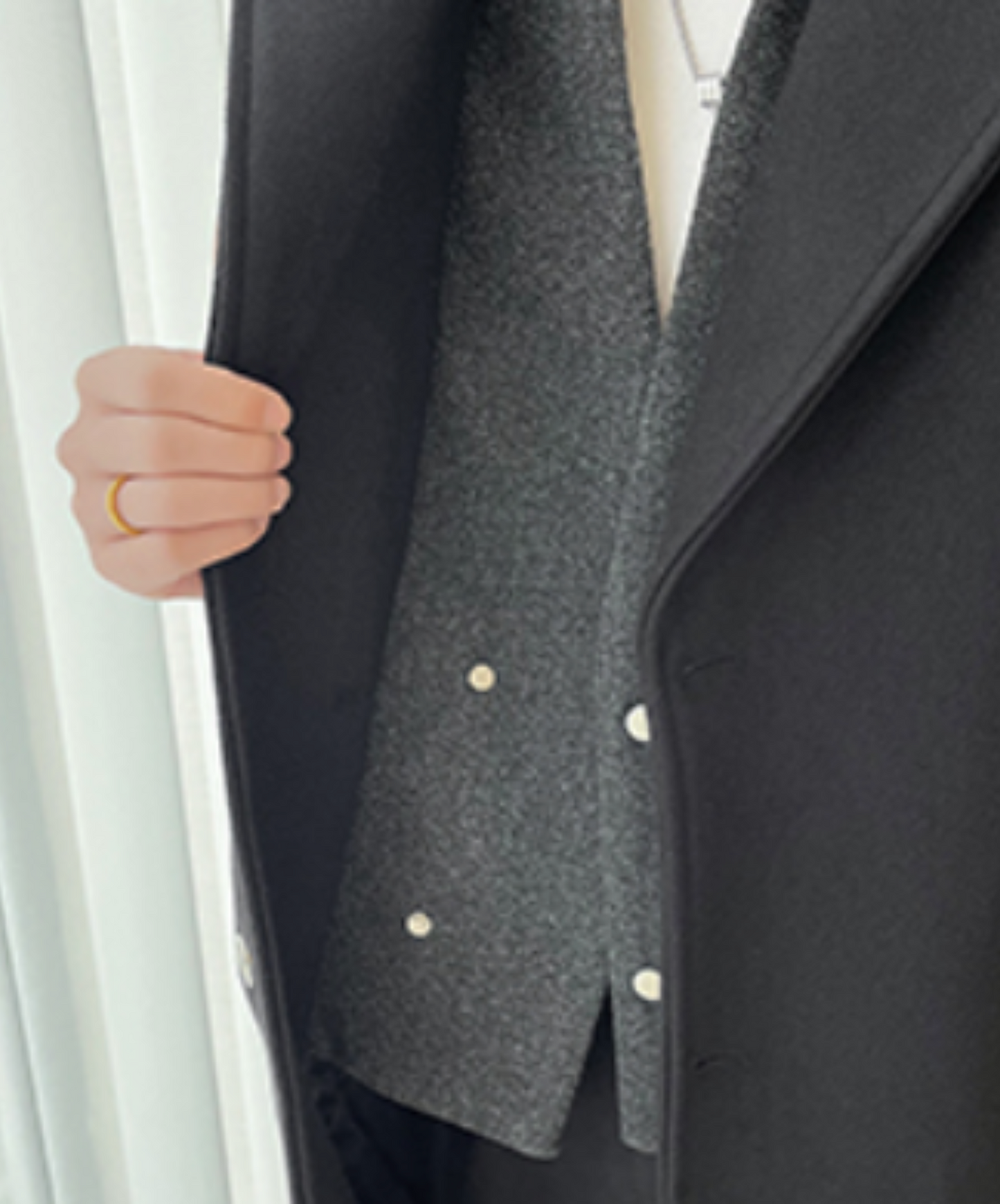 thick fake two-piece coat EN2540