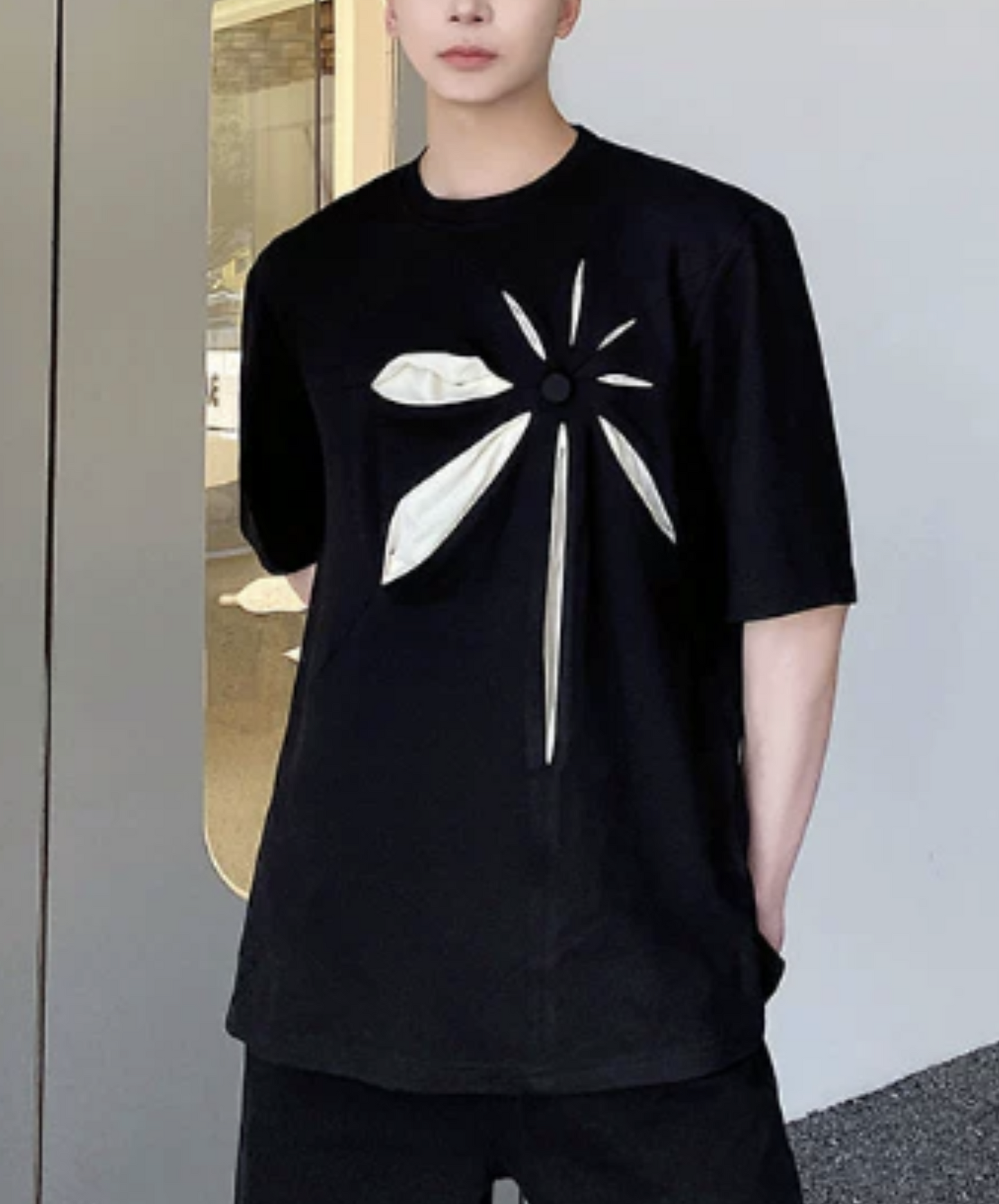 petal design t-shirt EN1004