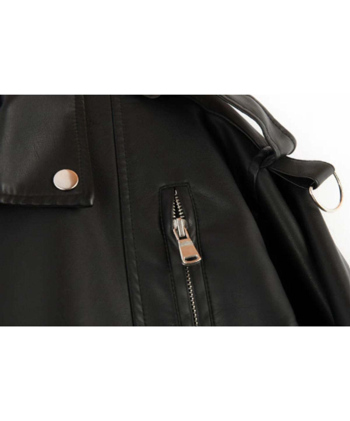 belt-detail oversized silhouette jacket EN3226
