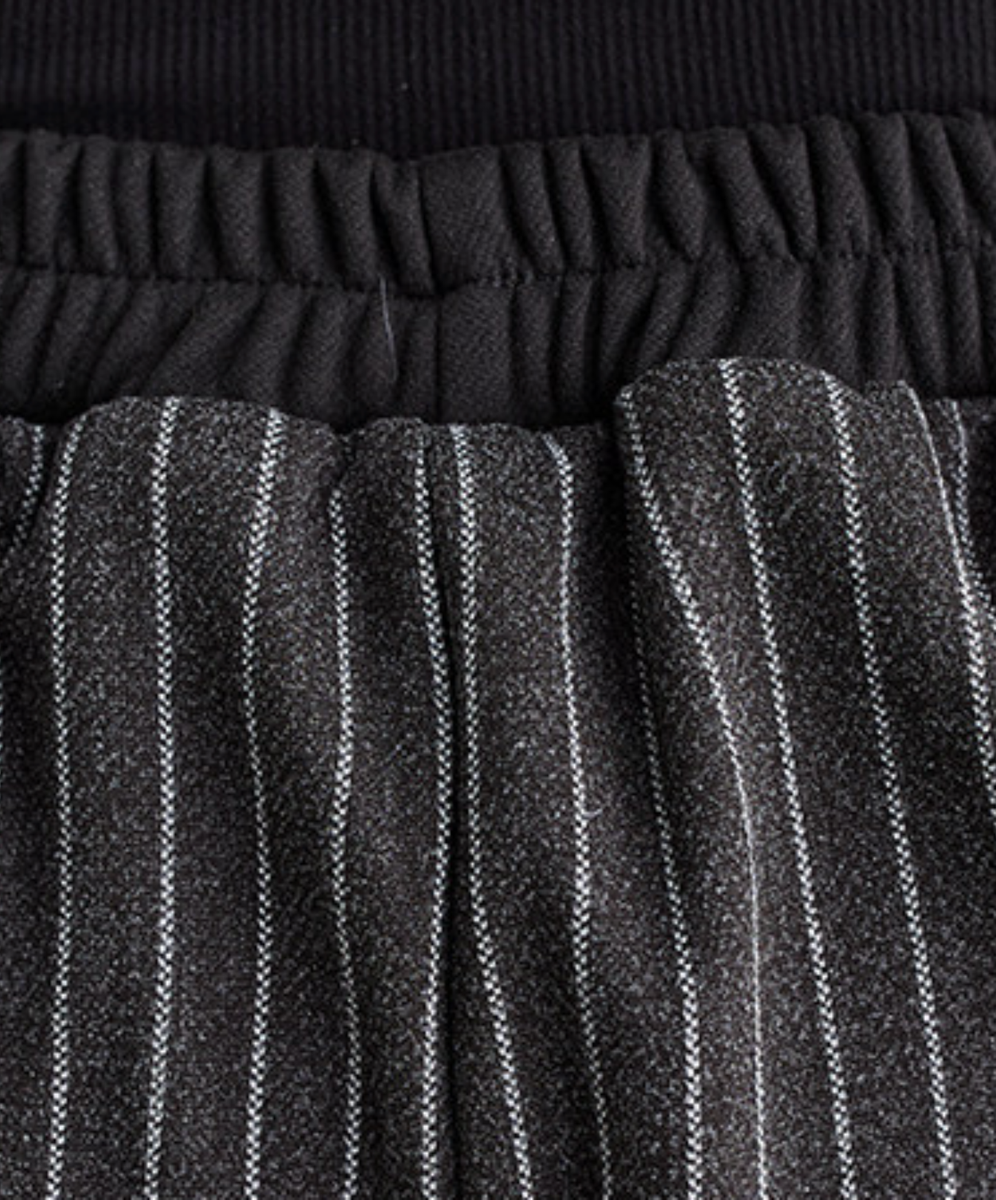 thin stripe patchwork wide pants EN2778