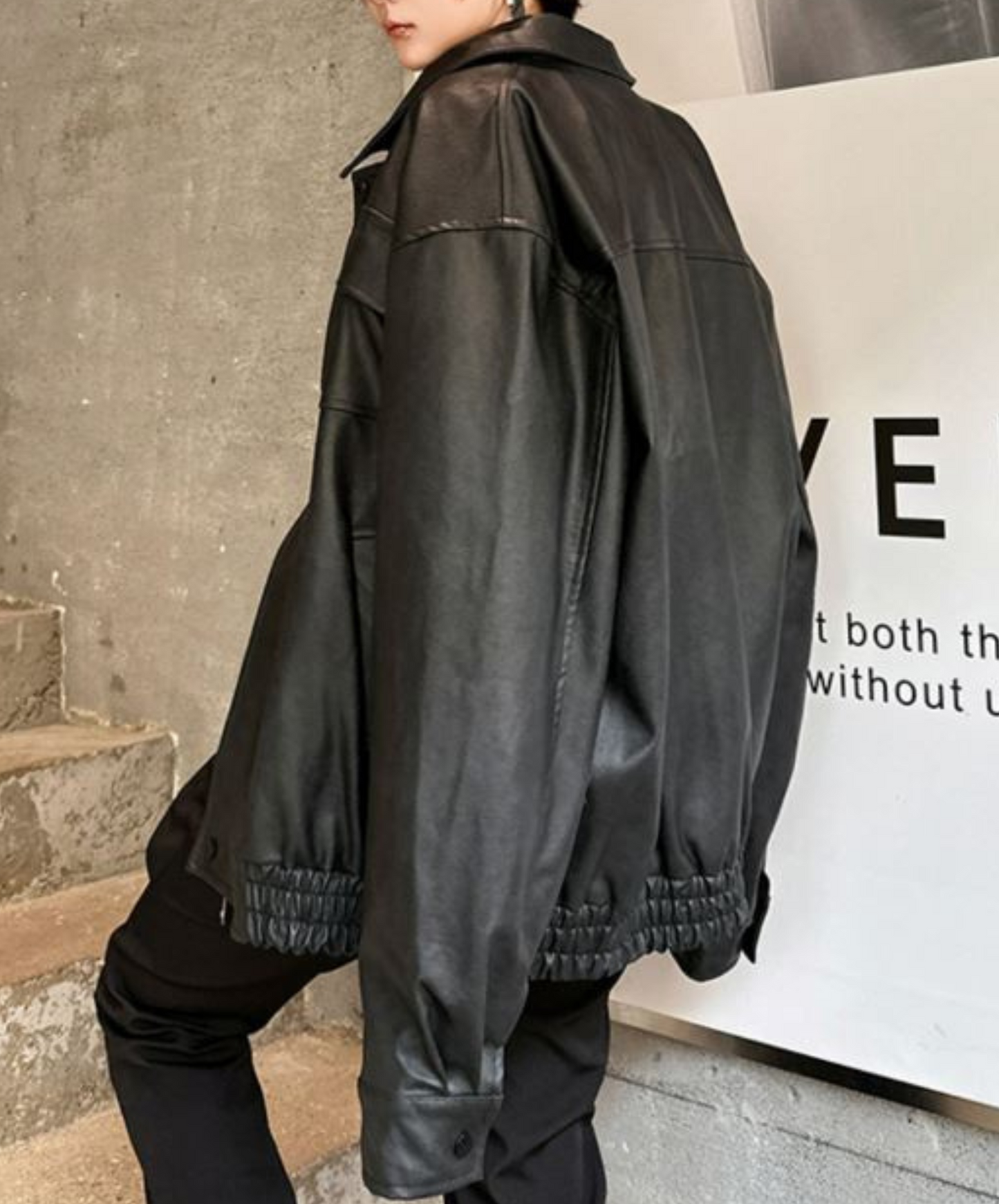 retro design work pu leather jacket EN1380