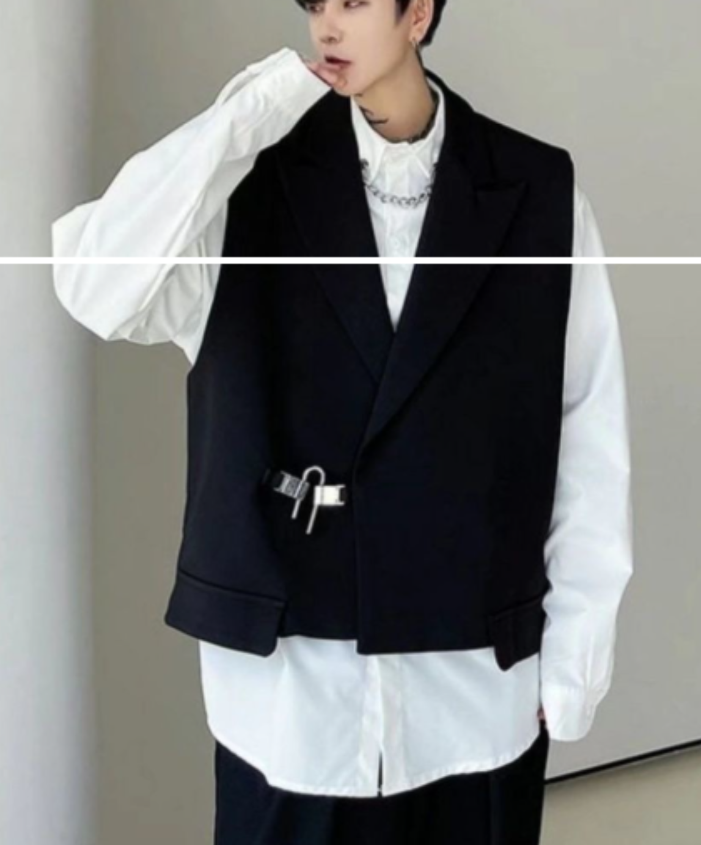 loose u-pin lock style vest  EN3089