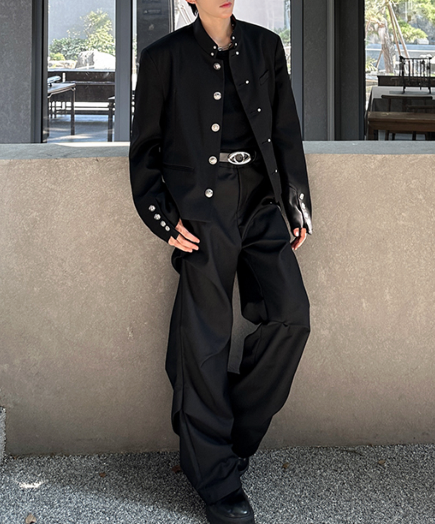 chinese style metal buckle jacket EN2461