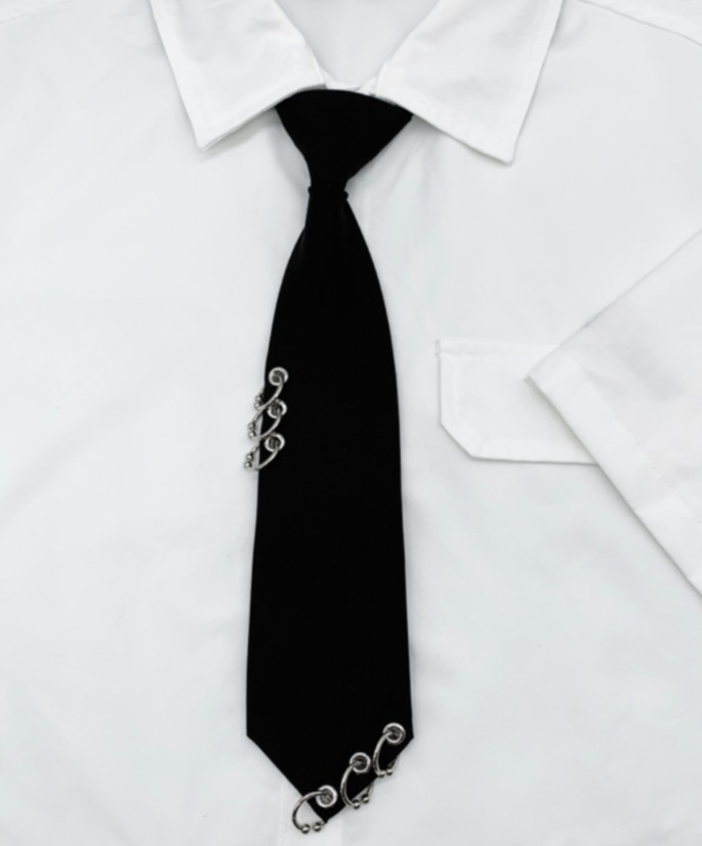 【style100】dark mode outfit set EN2994（shirt + necktie + pants set）
