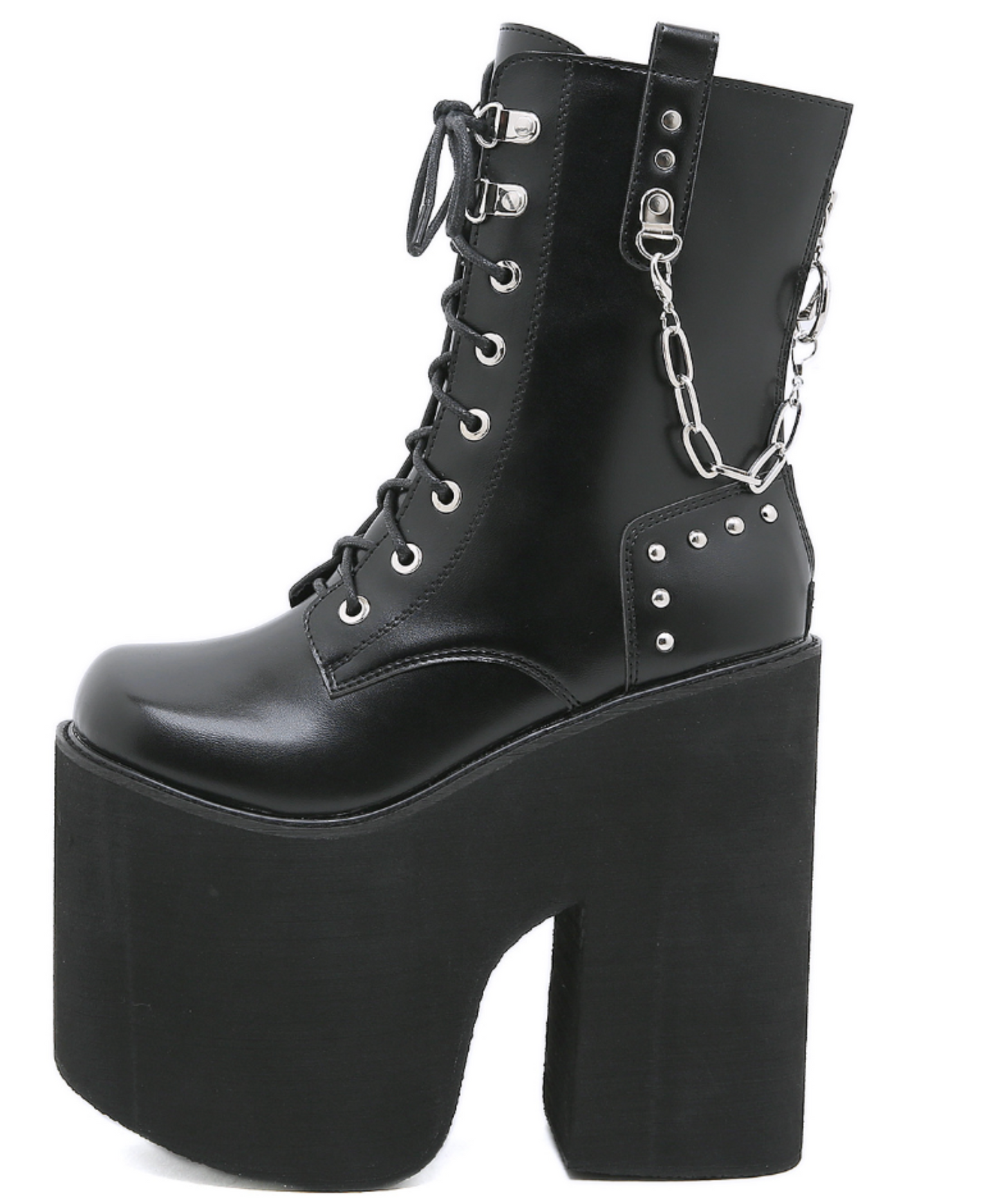 ultra high heel lace-up boots EN2580