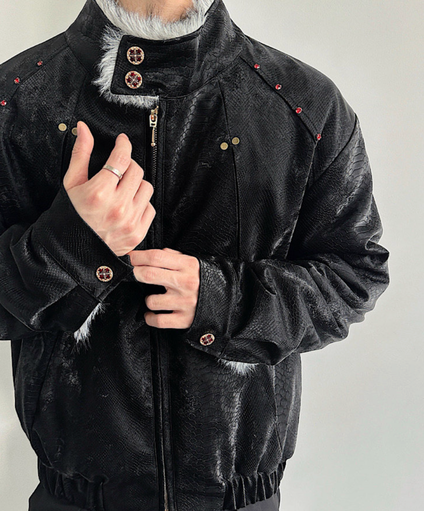 clean fit stand collar jacket EN2570