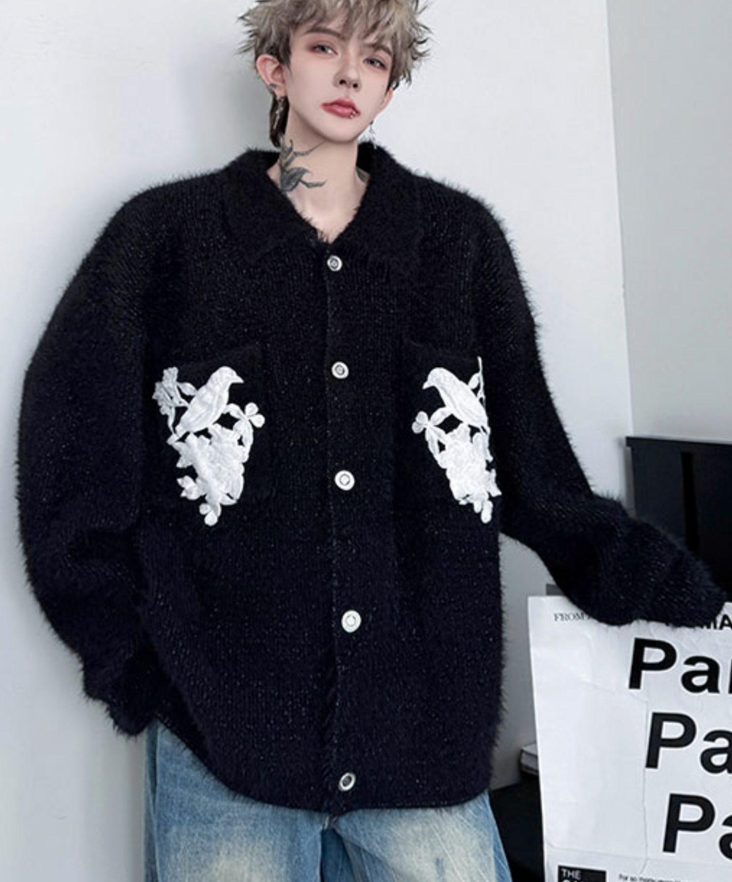 with embroidered pocket jacket EN2522