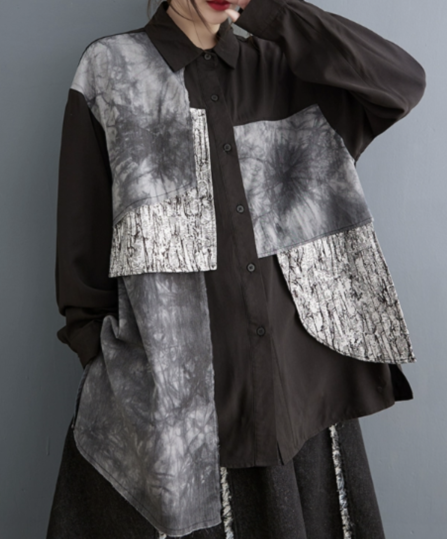 【style95】dark mode outfit set EN2869（jacket + shirt + pants set）