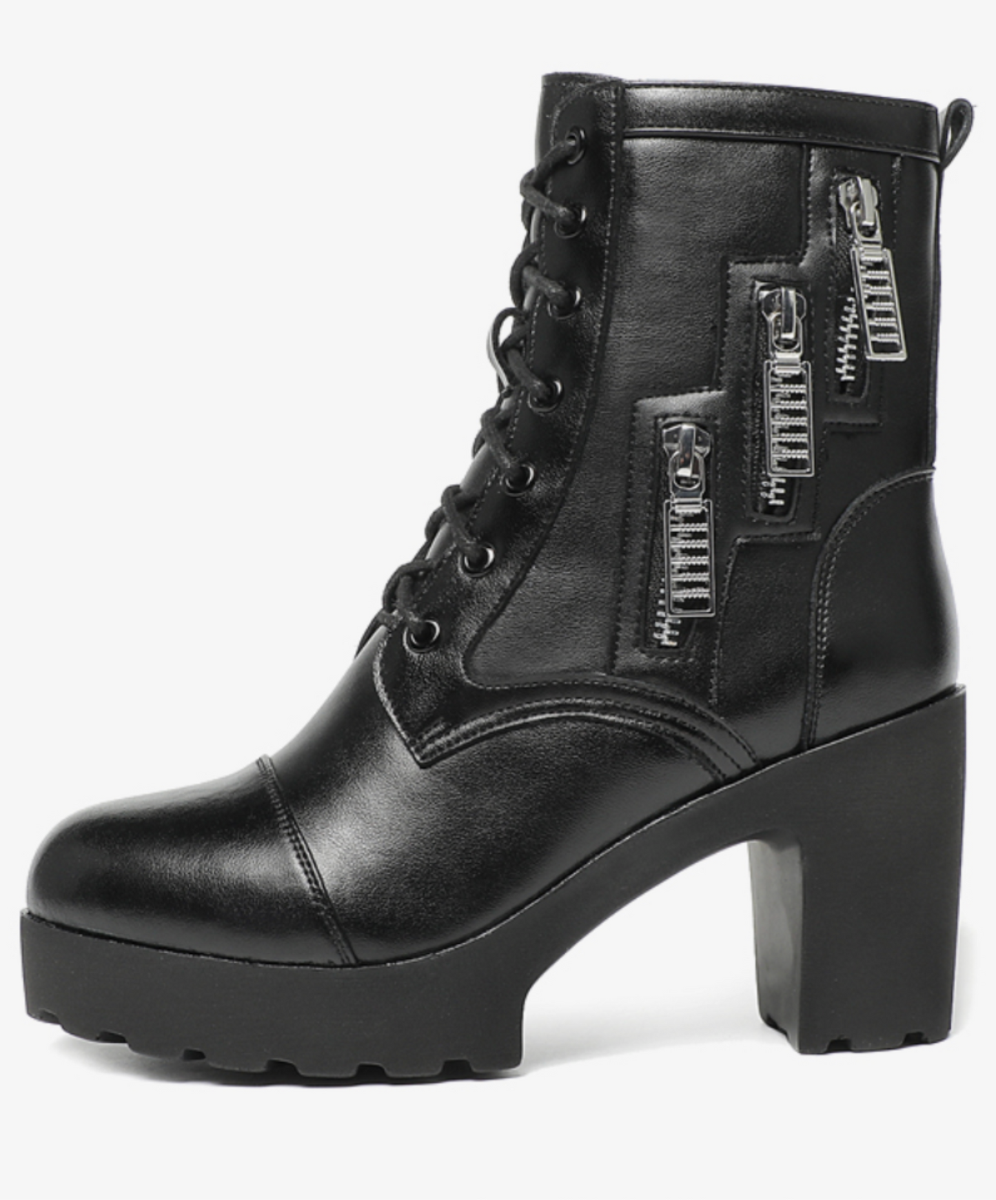 triple zip embellishment boots EN2600