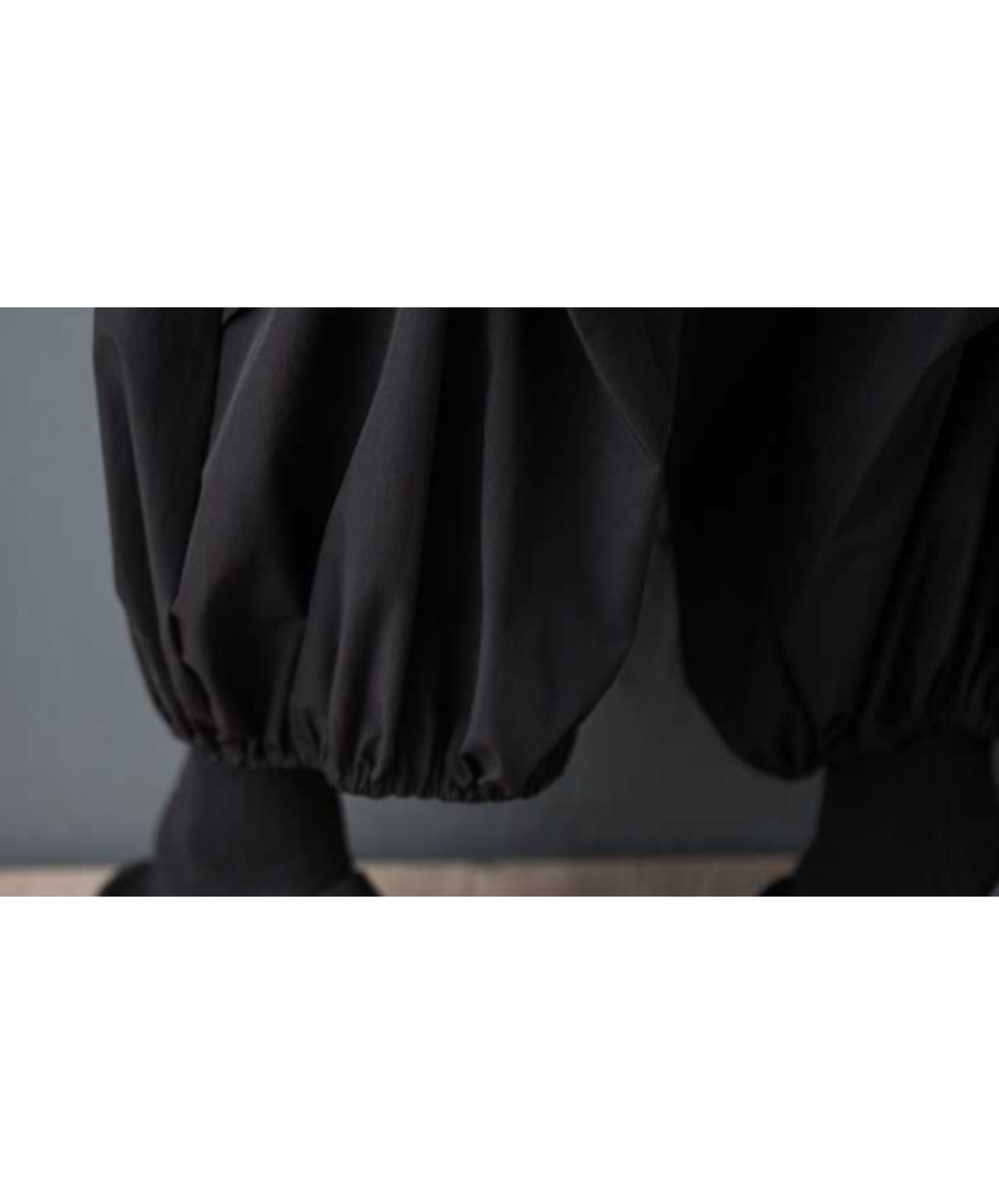 stitched balloon silhouette wide pants EN3034