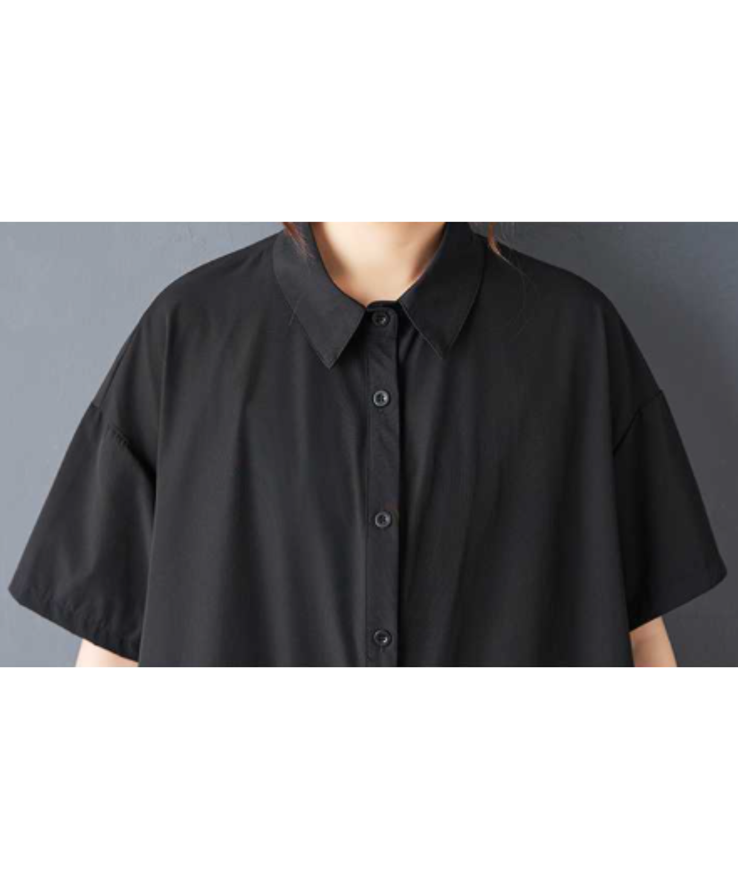 asymmetric mesh long shirt EN2895