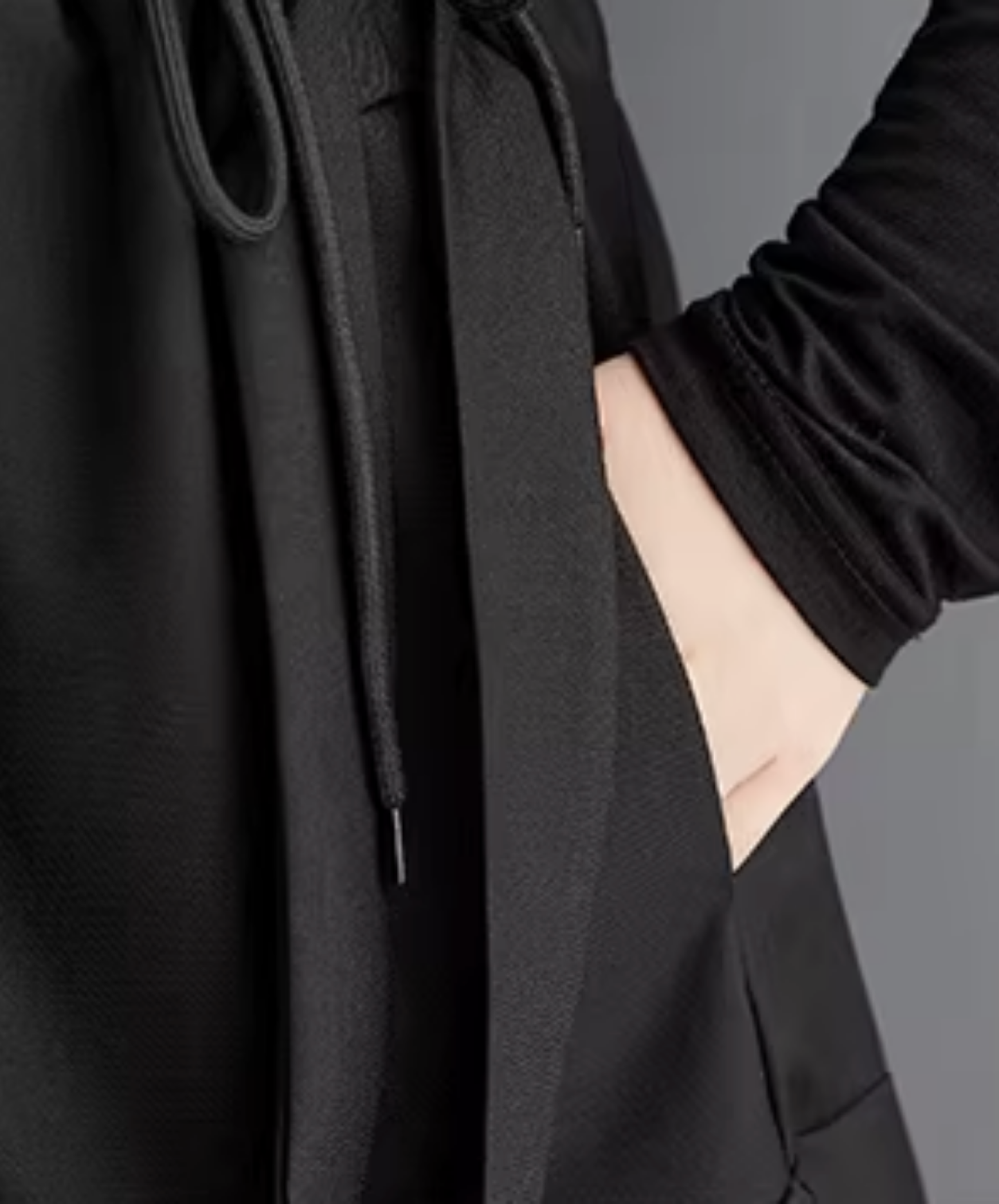 dark pleated drape wide pants EN2833