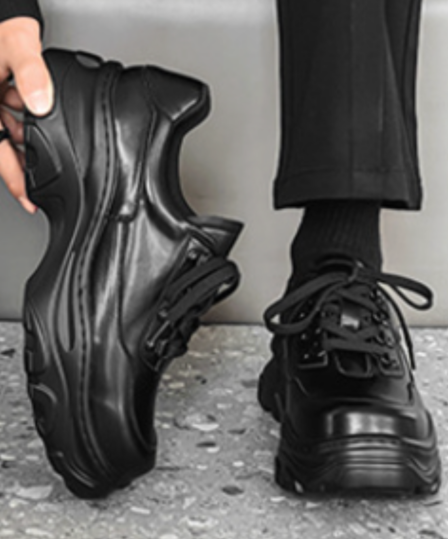 square toe lace-up casual shoes EN2499