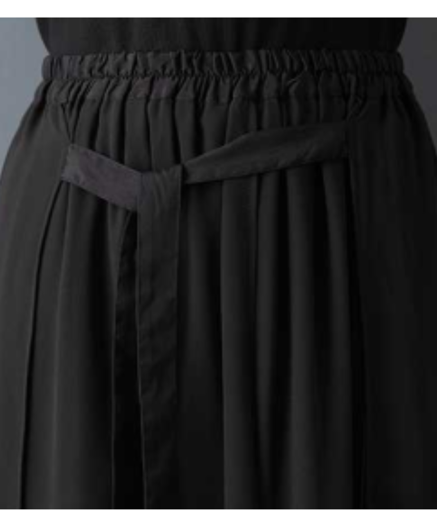 dark asymmetrical chiffon patchwork wide pants EN3062
