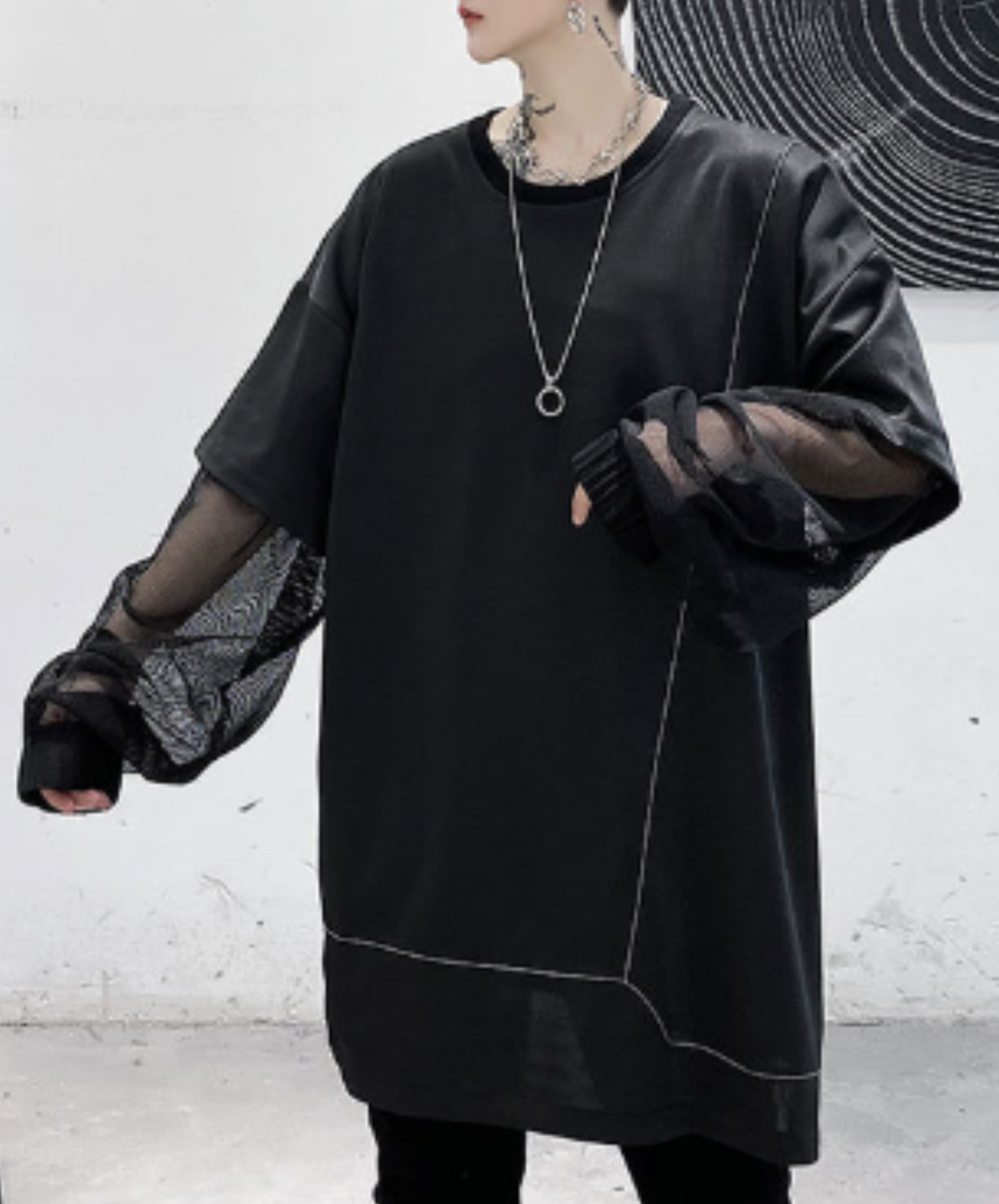 【限定1セット・30%OFF】dark mode outfit set EN3153（shirt + t-shirt + pants set）