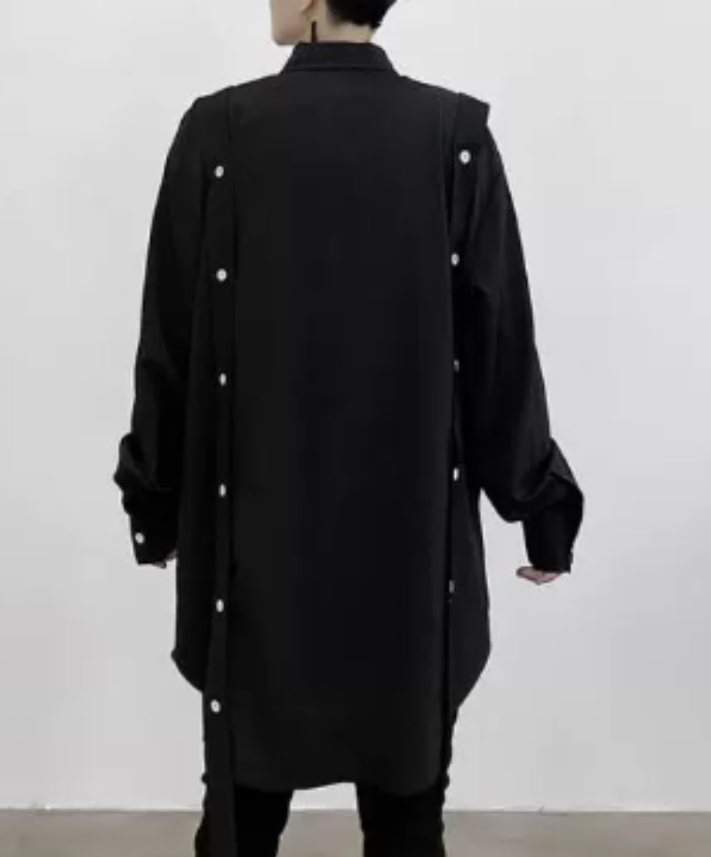 long belt with button detail long shirt EN3107