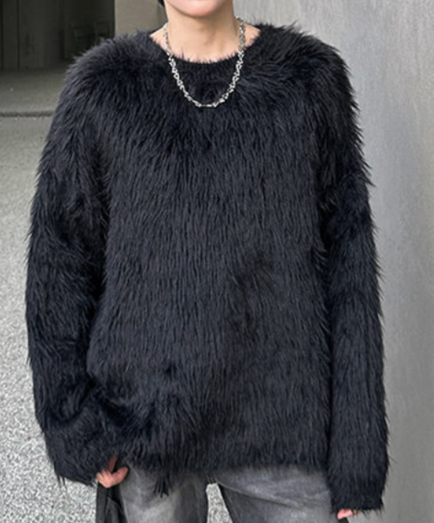 mink-like fleece sweater EN2589