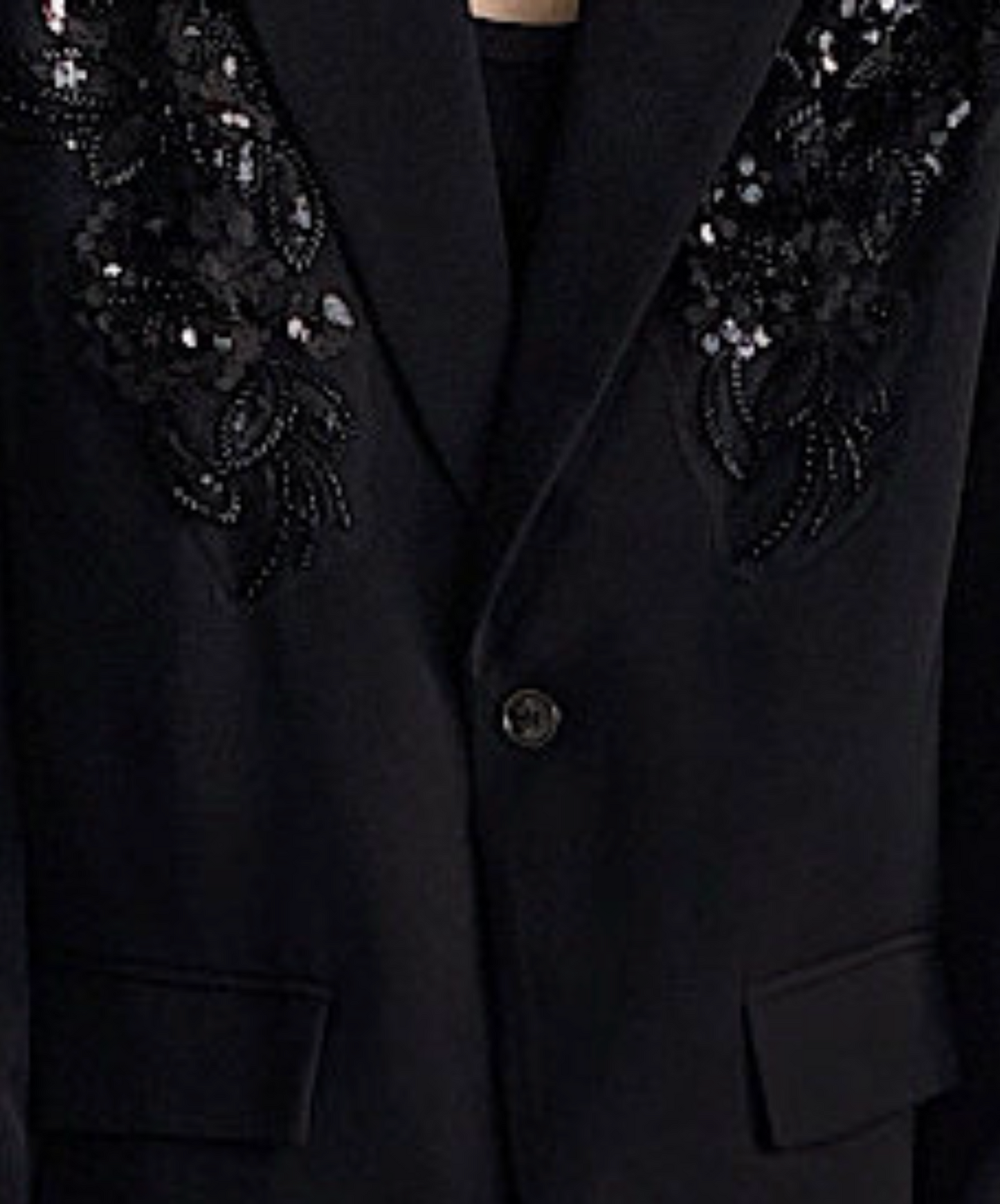 sequin 3d flower embroidery jacket EN2519