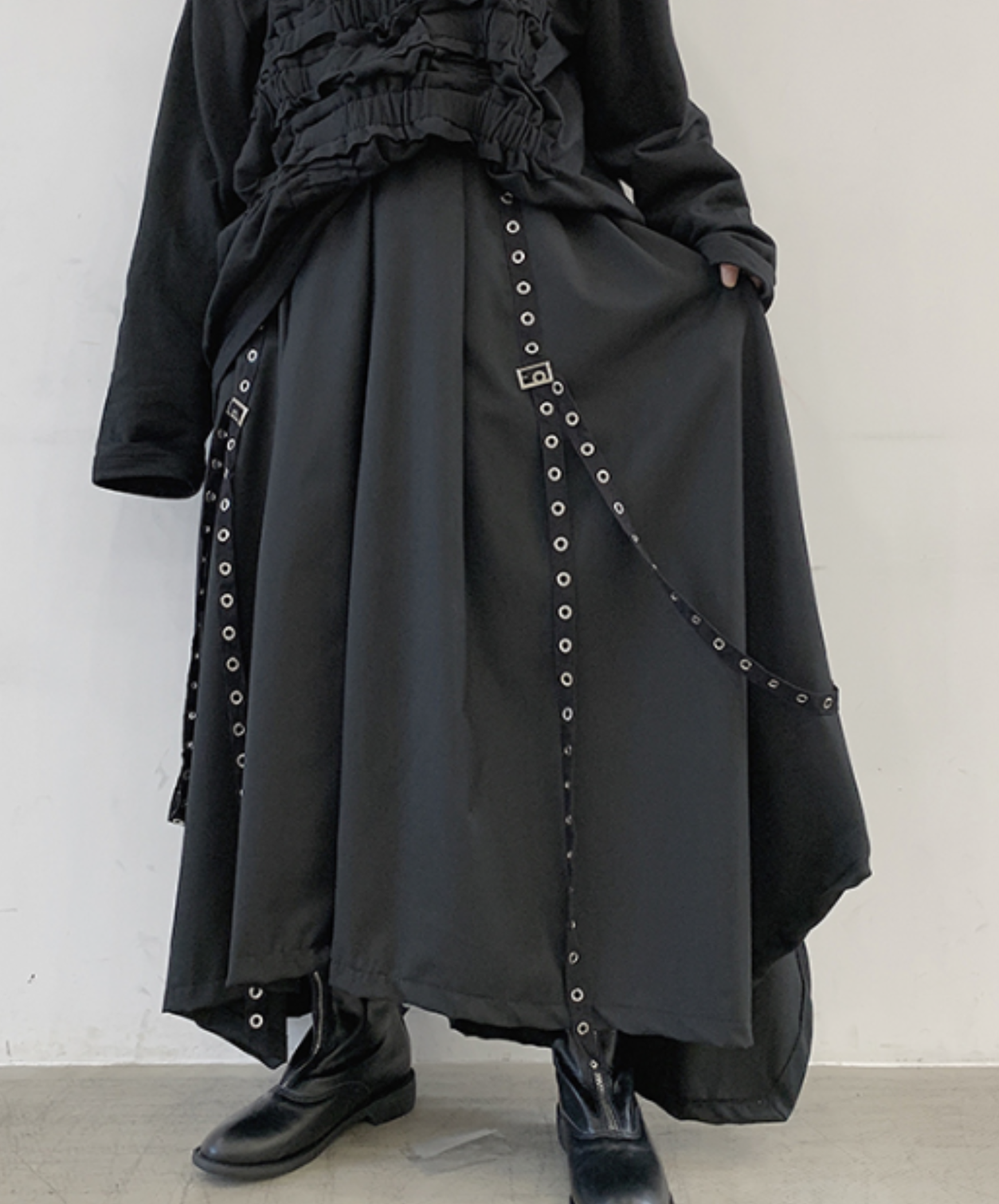 【style89】dark mode outfit set EN2699（sweatshirt + pants set）
