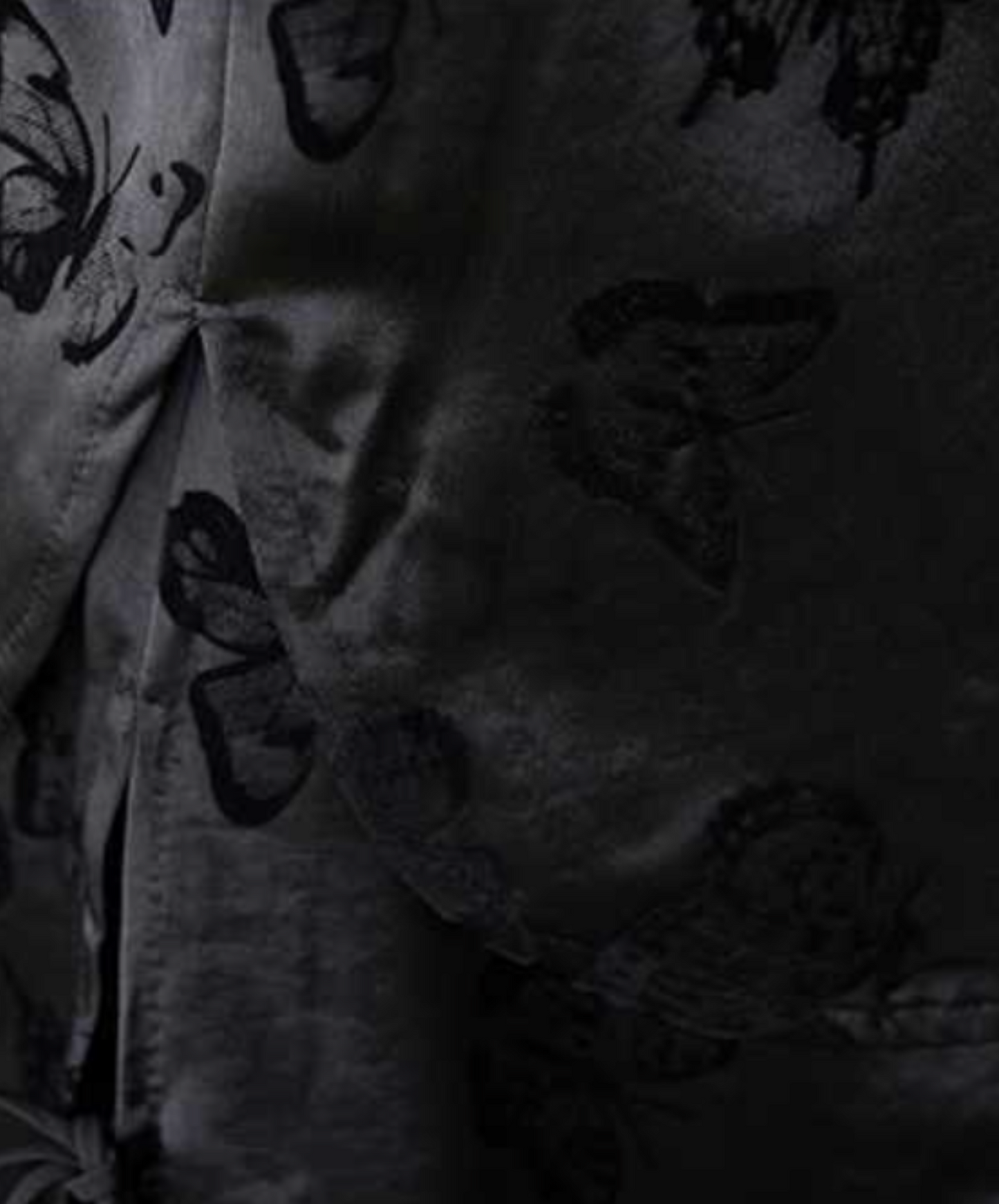 dark butterfly print shirt EN2269