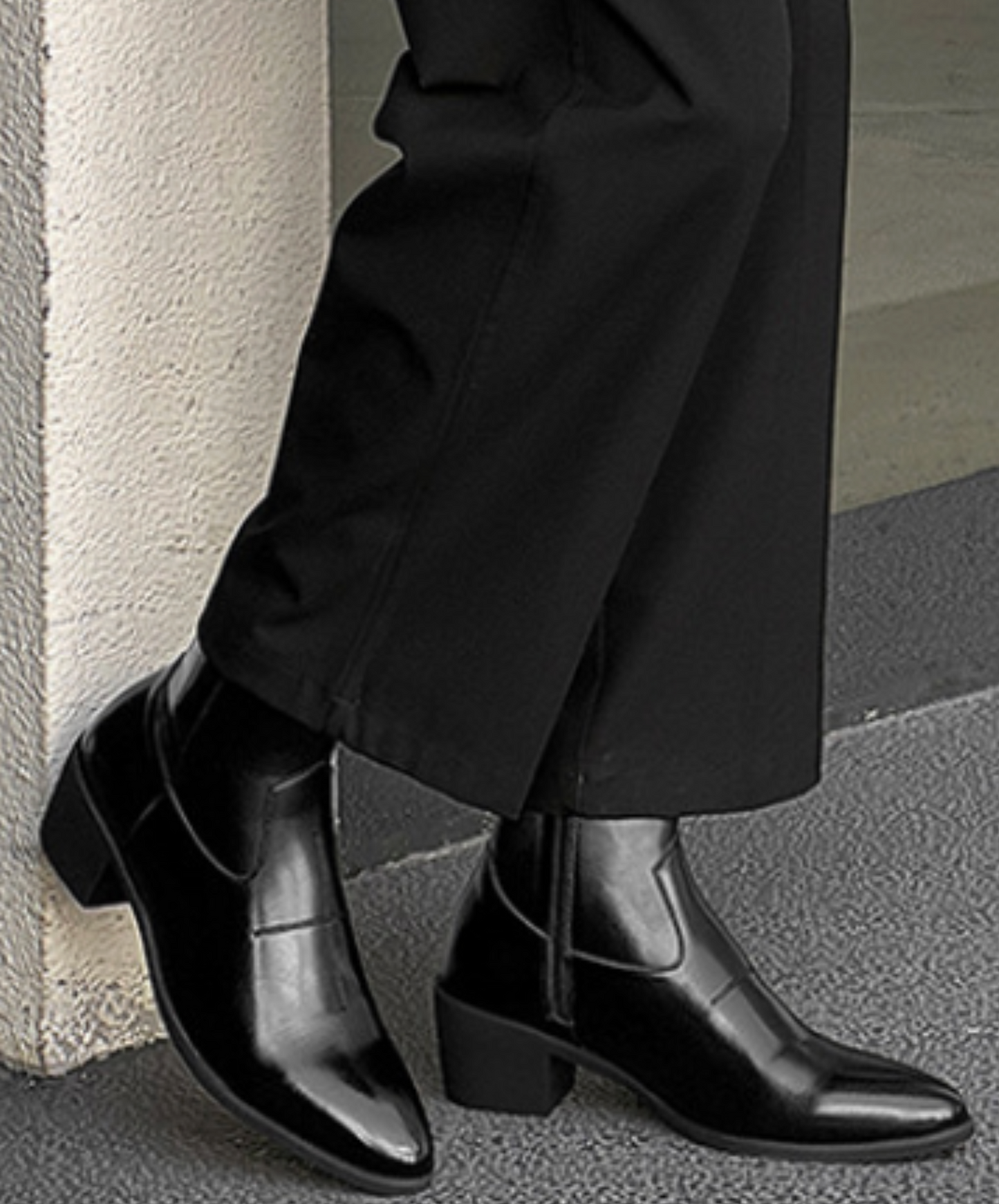 british style simple thick heels boots EN2501