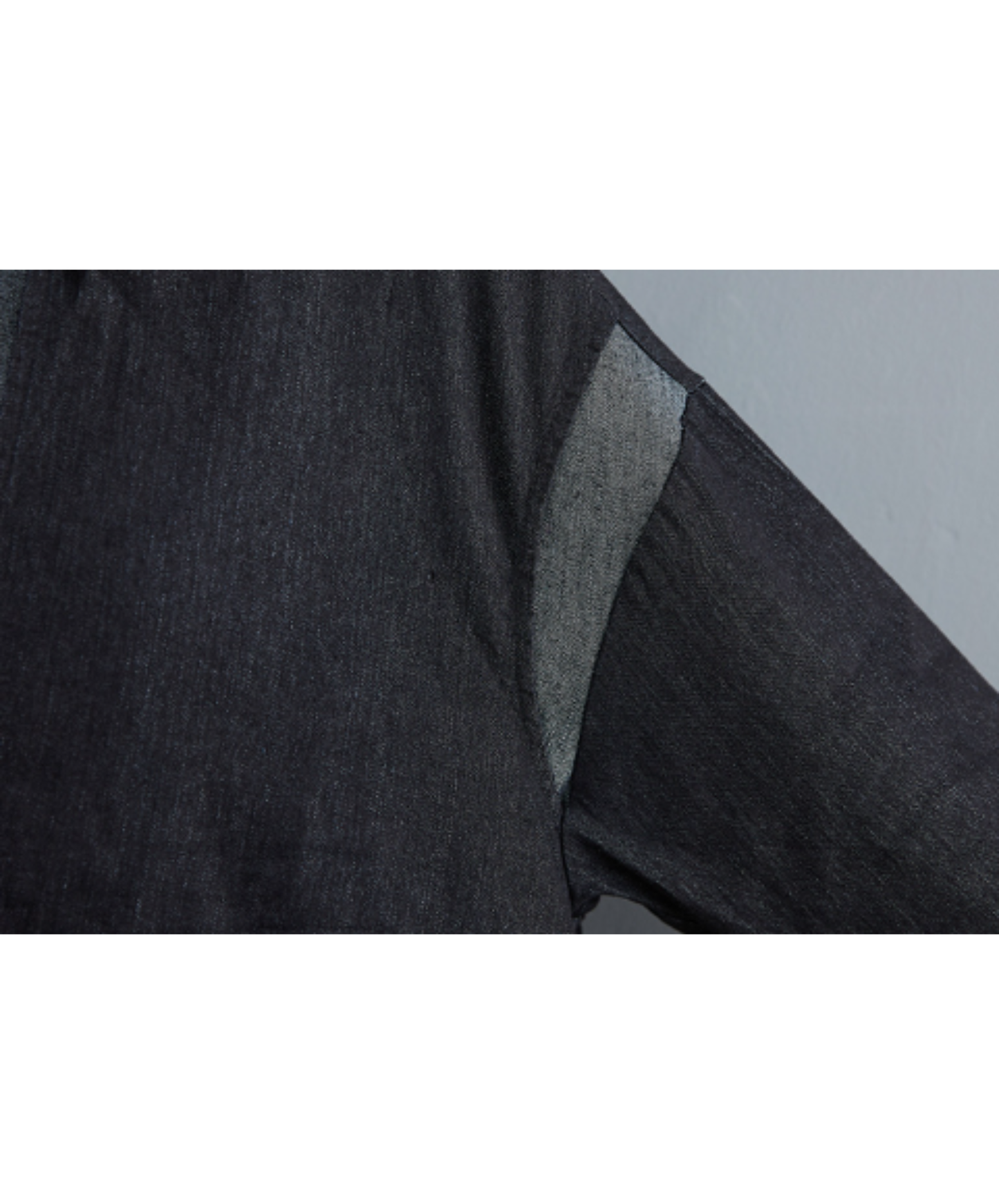 oversized style with denim paneling long shirt EN3067