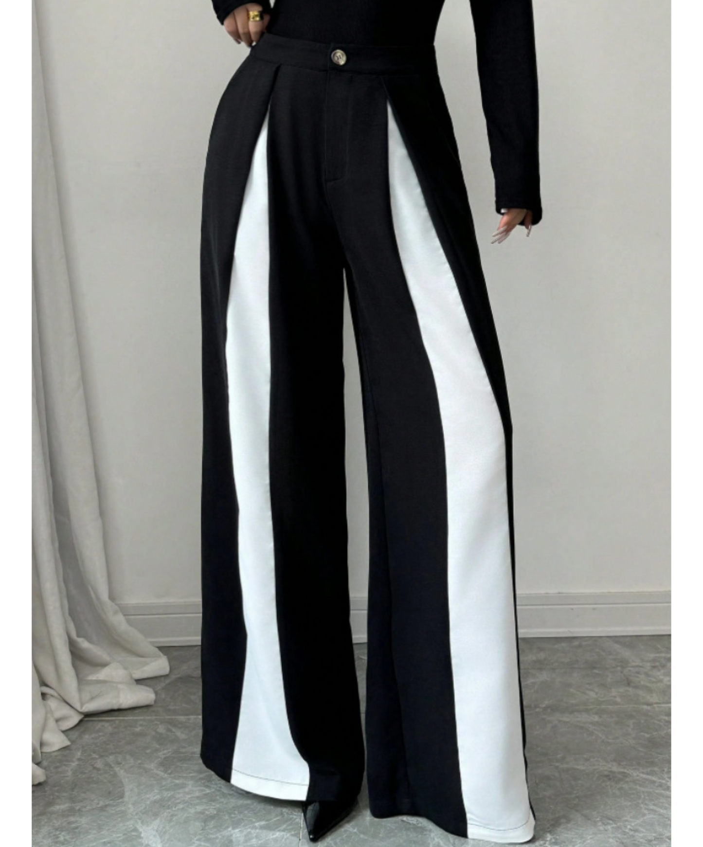high-waisted flared wide pants EN2867