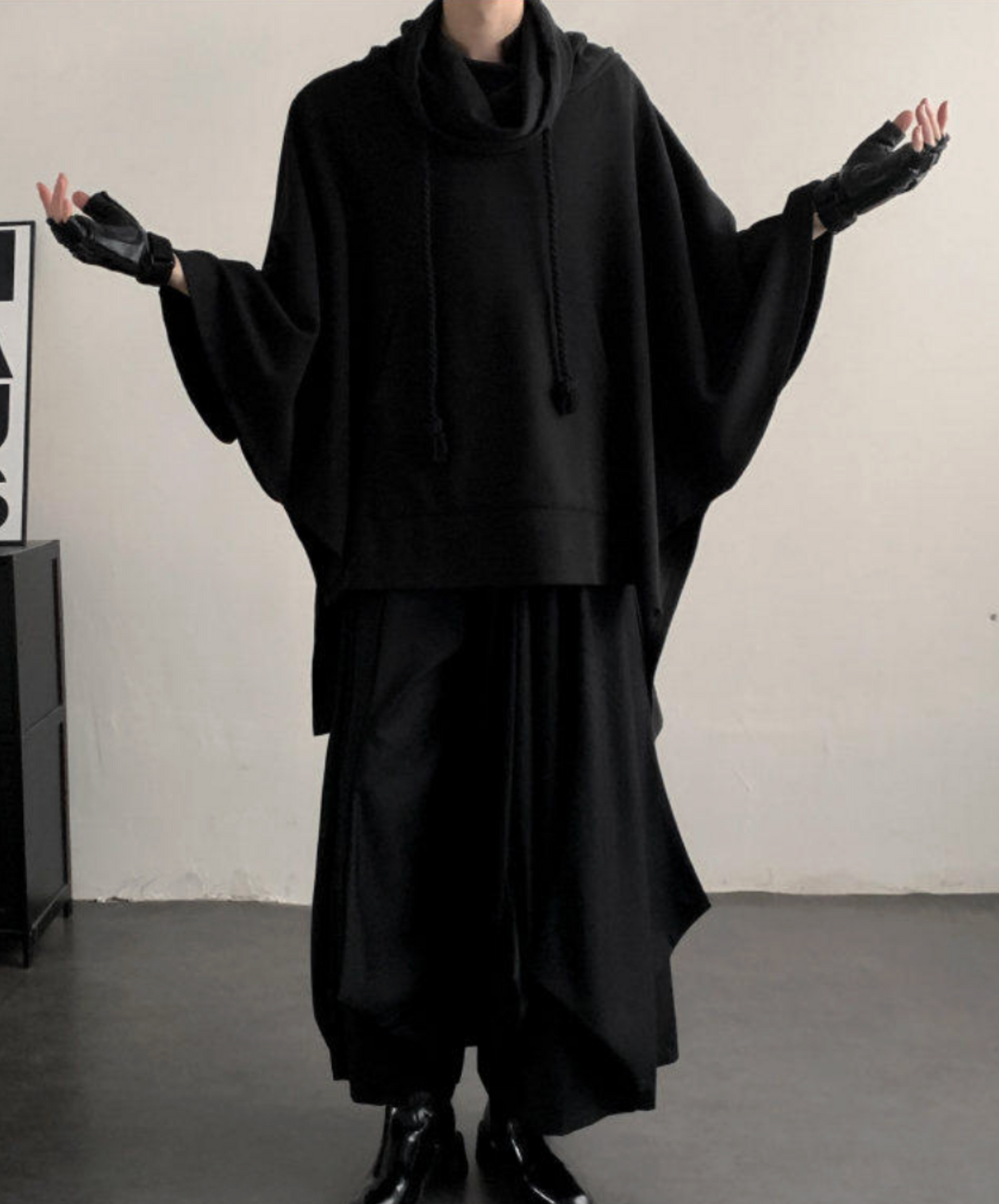 dark poncho sweatshirt EN2635