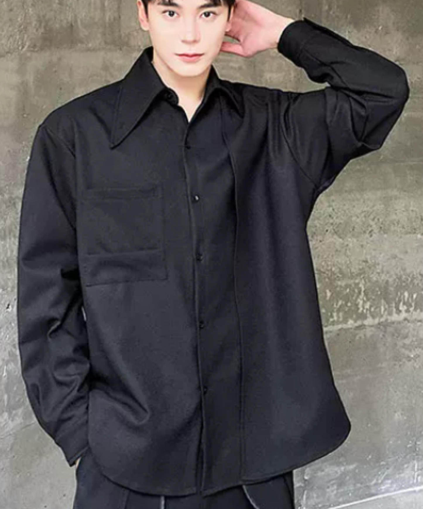 asymmetrical design, irregular shirt EN2863