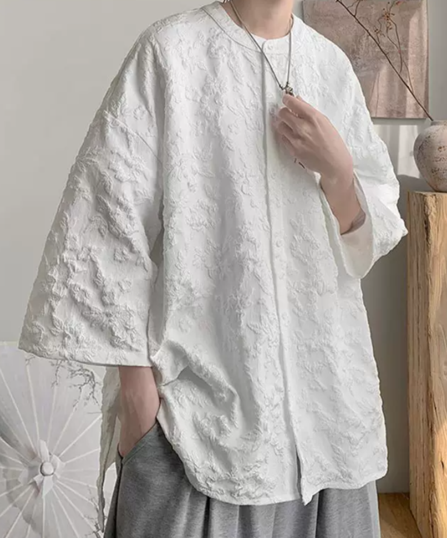 chinese style texture shirt EN2271