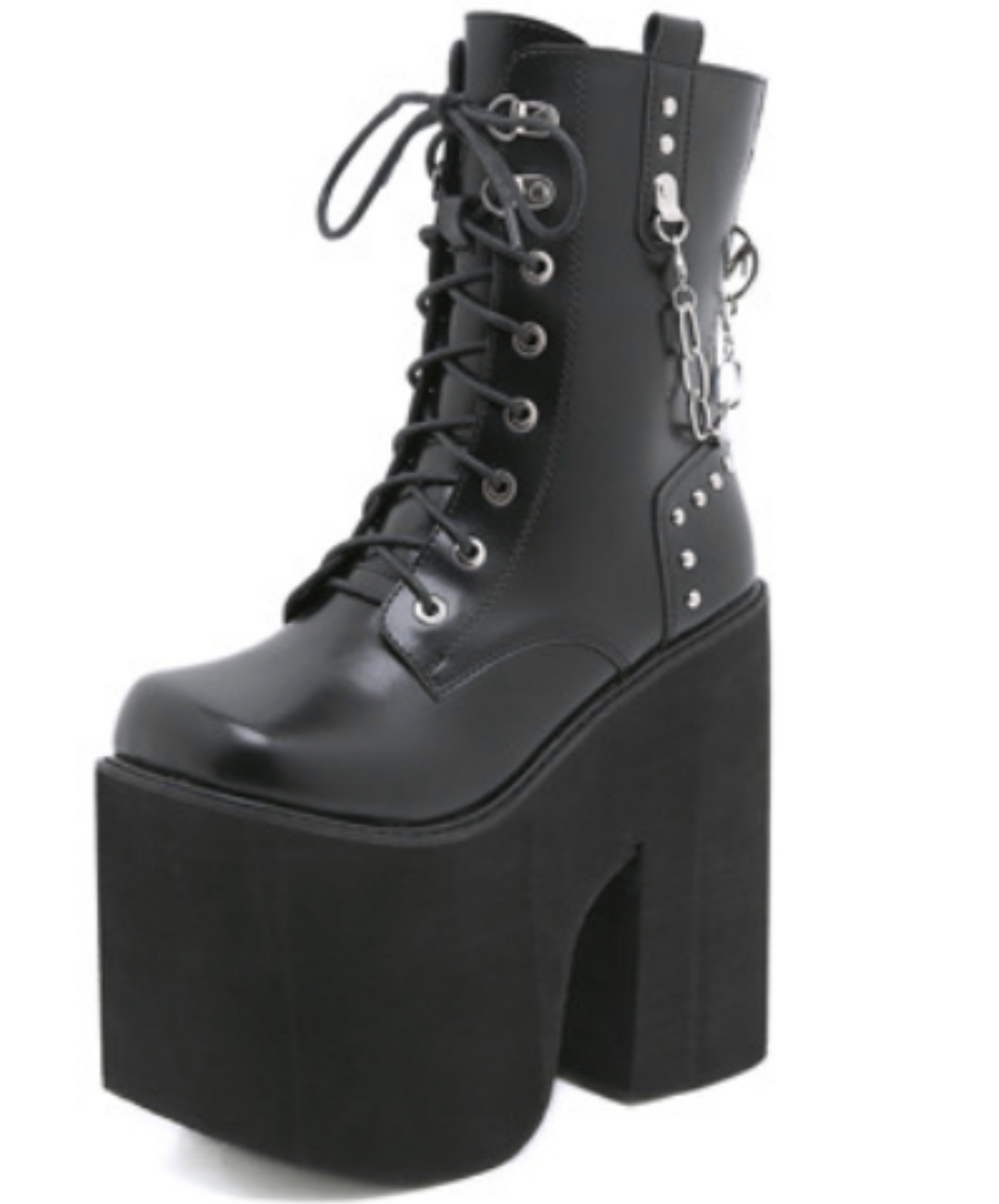 ultra high heel lace-up boots EN2580