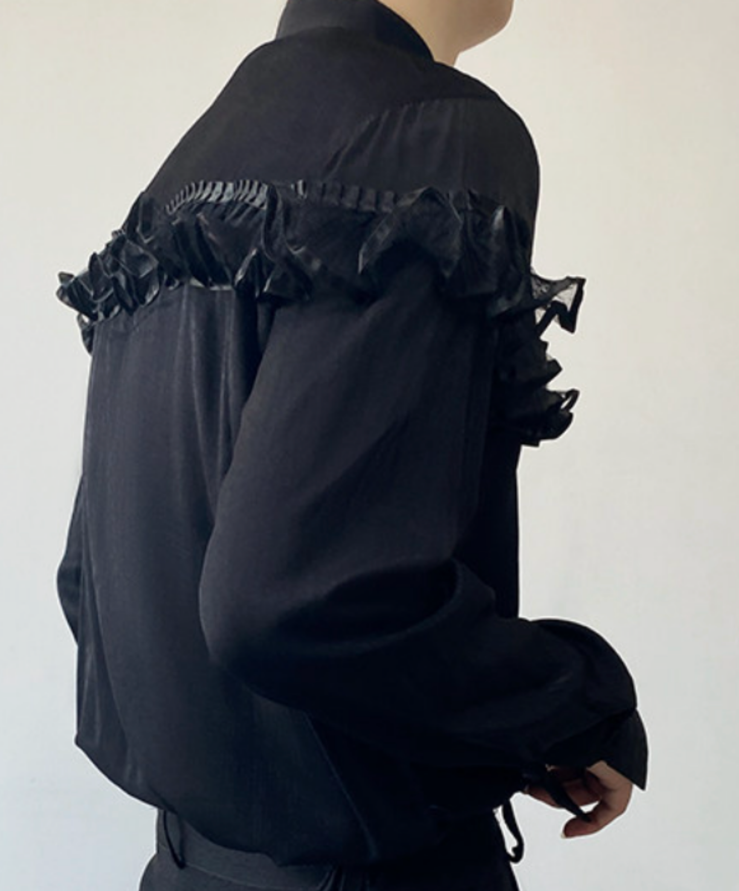 royal style lace trim shirt EN2671