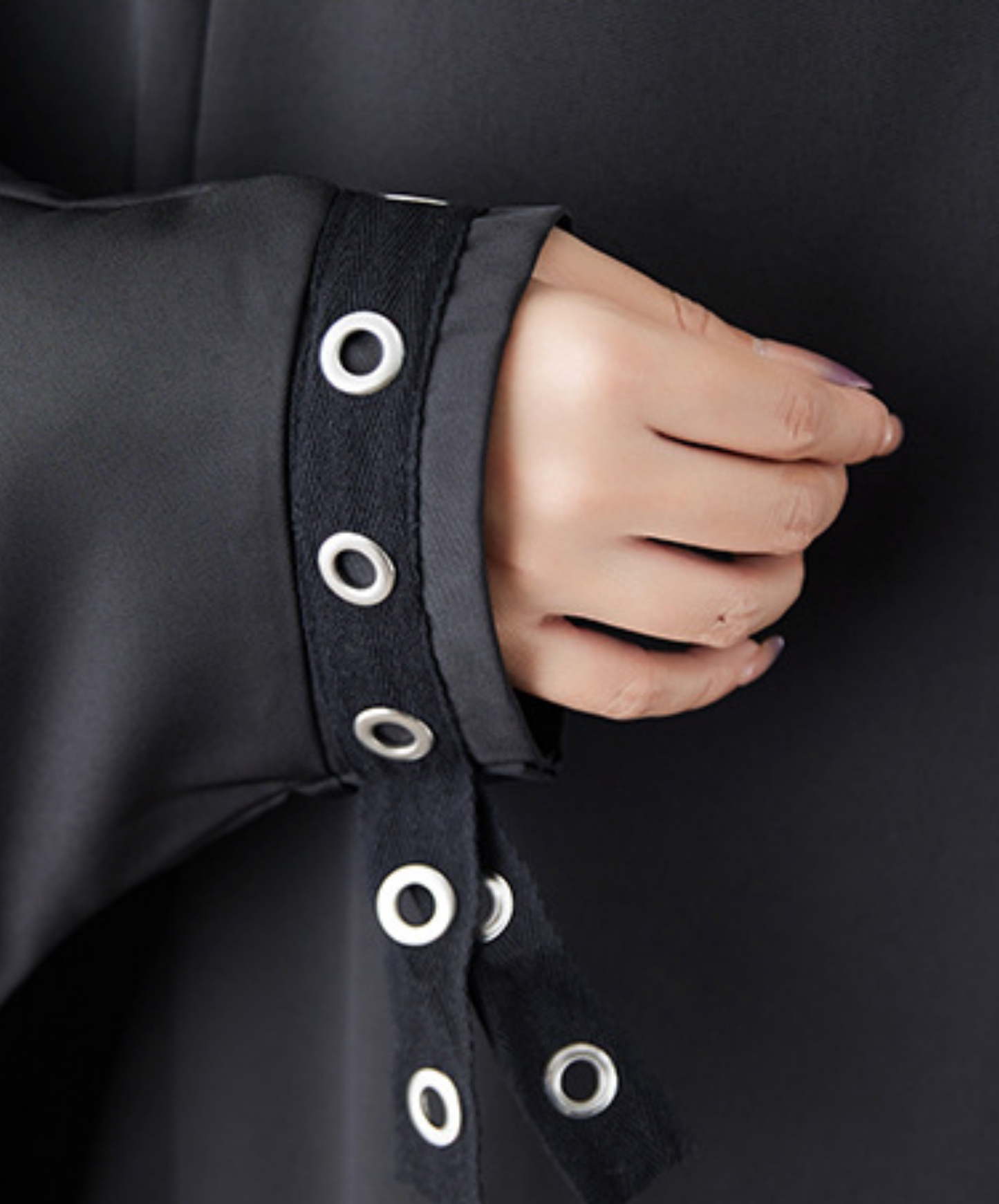 rivet line decoration long shirt EN2769