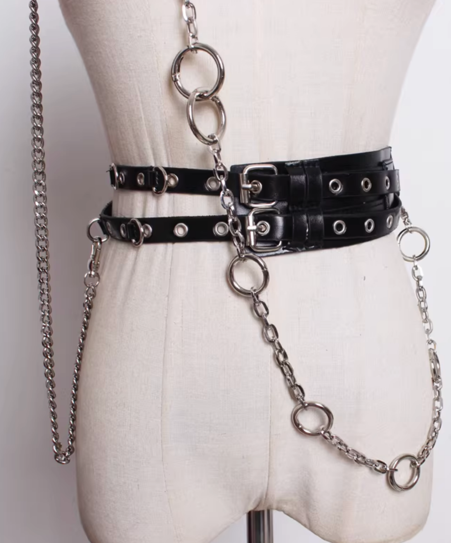 punk-style off-shoulder waist chain belt EN2790