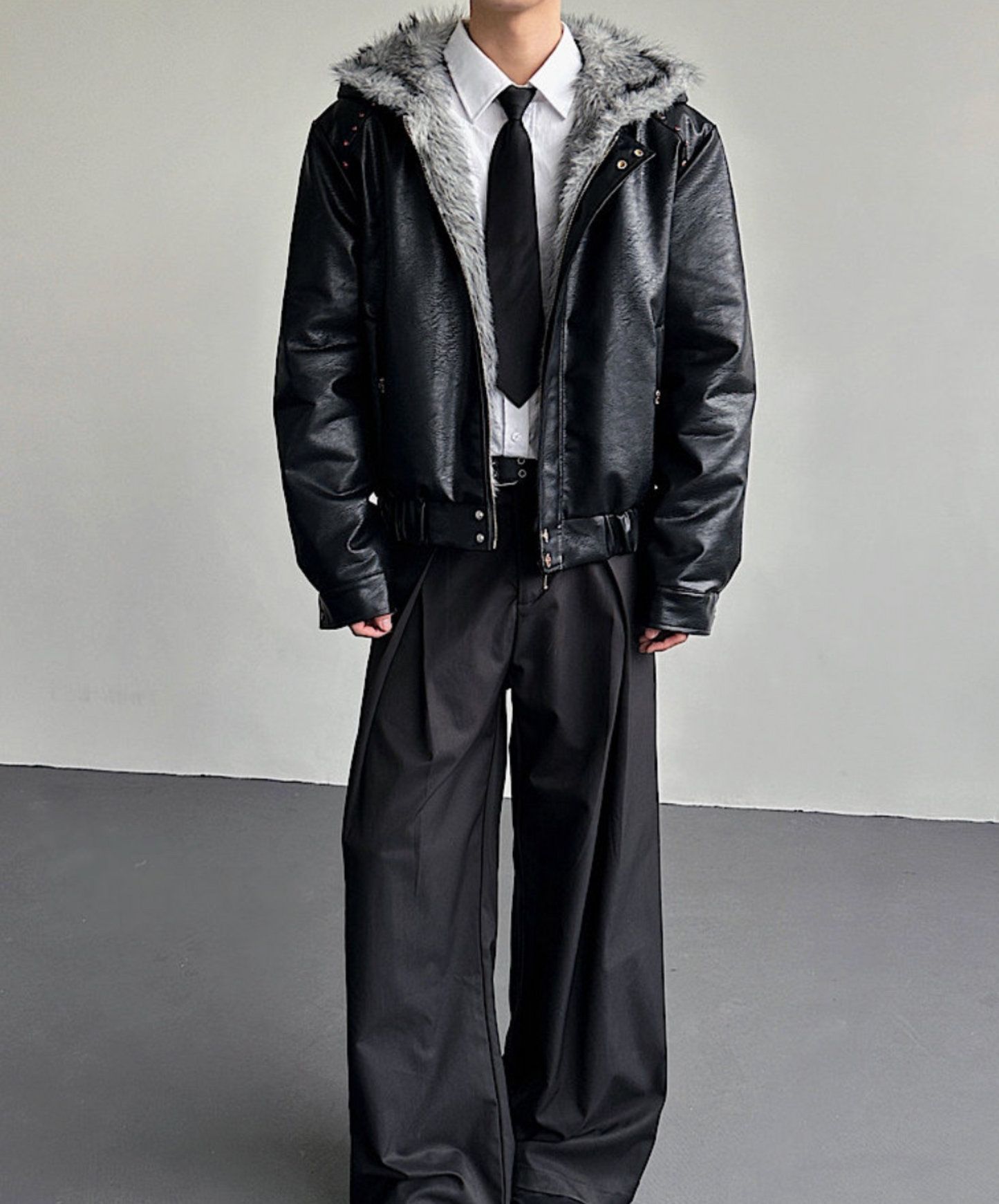 fleece-lined hood jacket EN2571