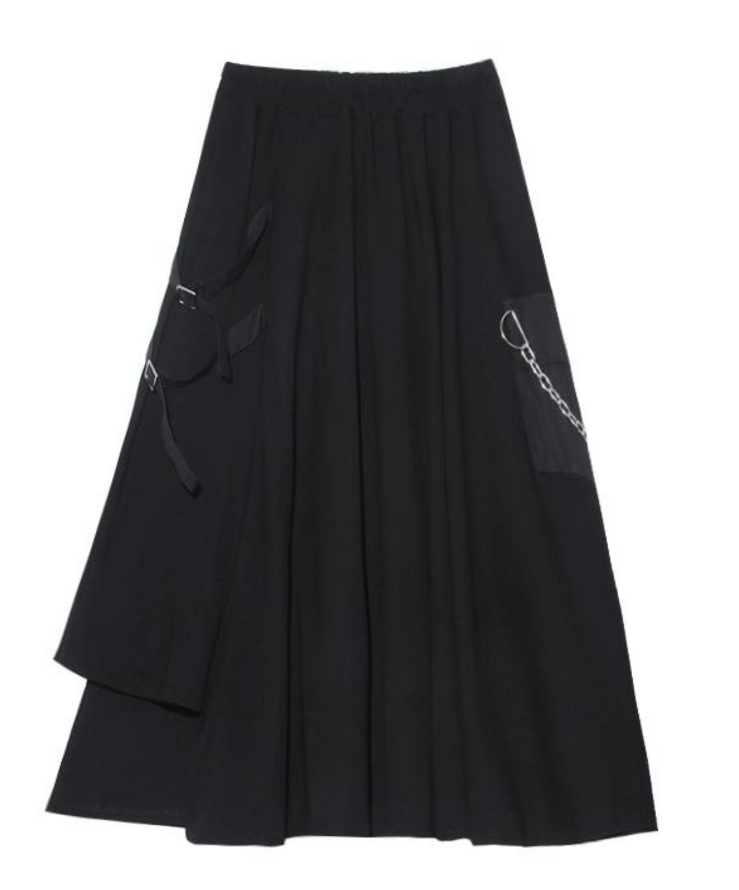 dark chain embellished skirt EN988
