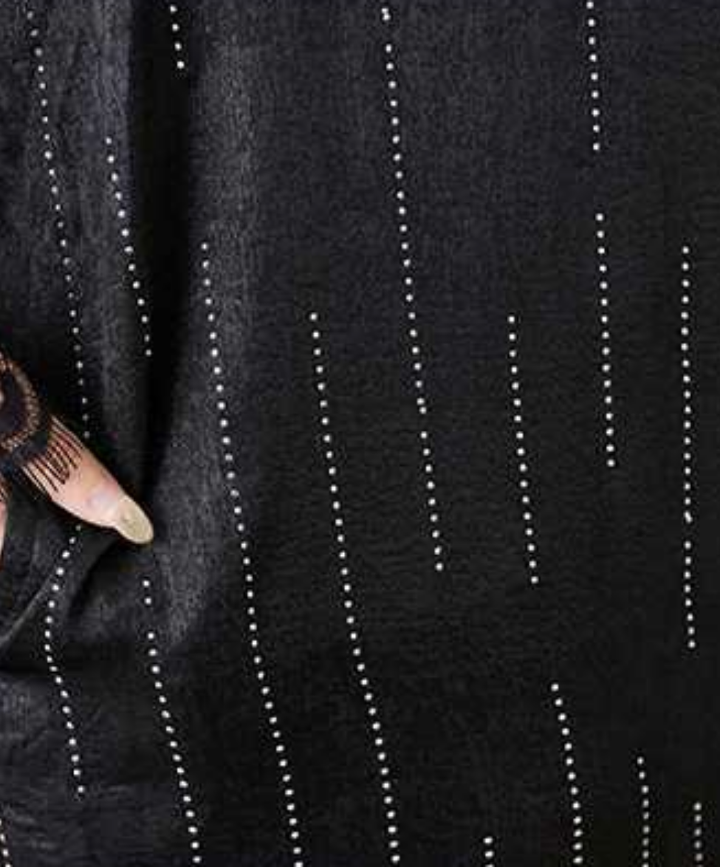 diamond stripe stitch lace long shirt EN2837