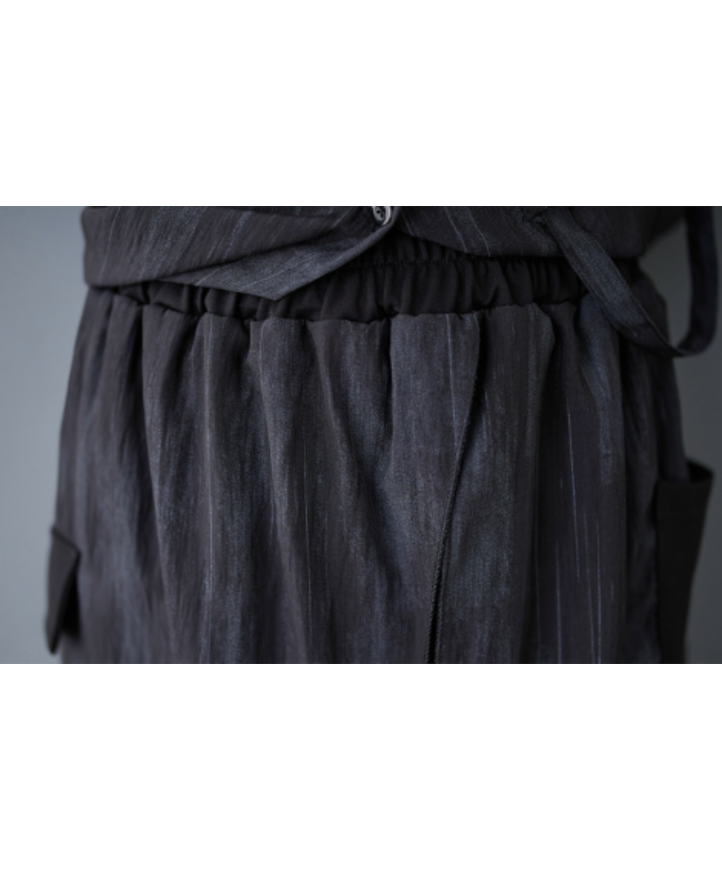 dark simple relaxed straight-leg fit wide pants EN3041